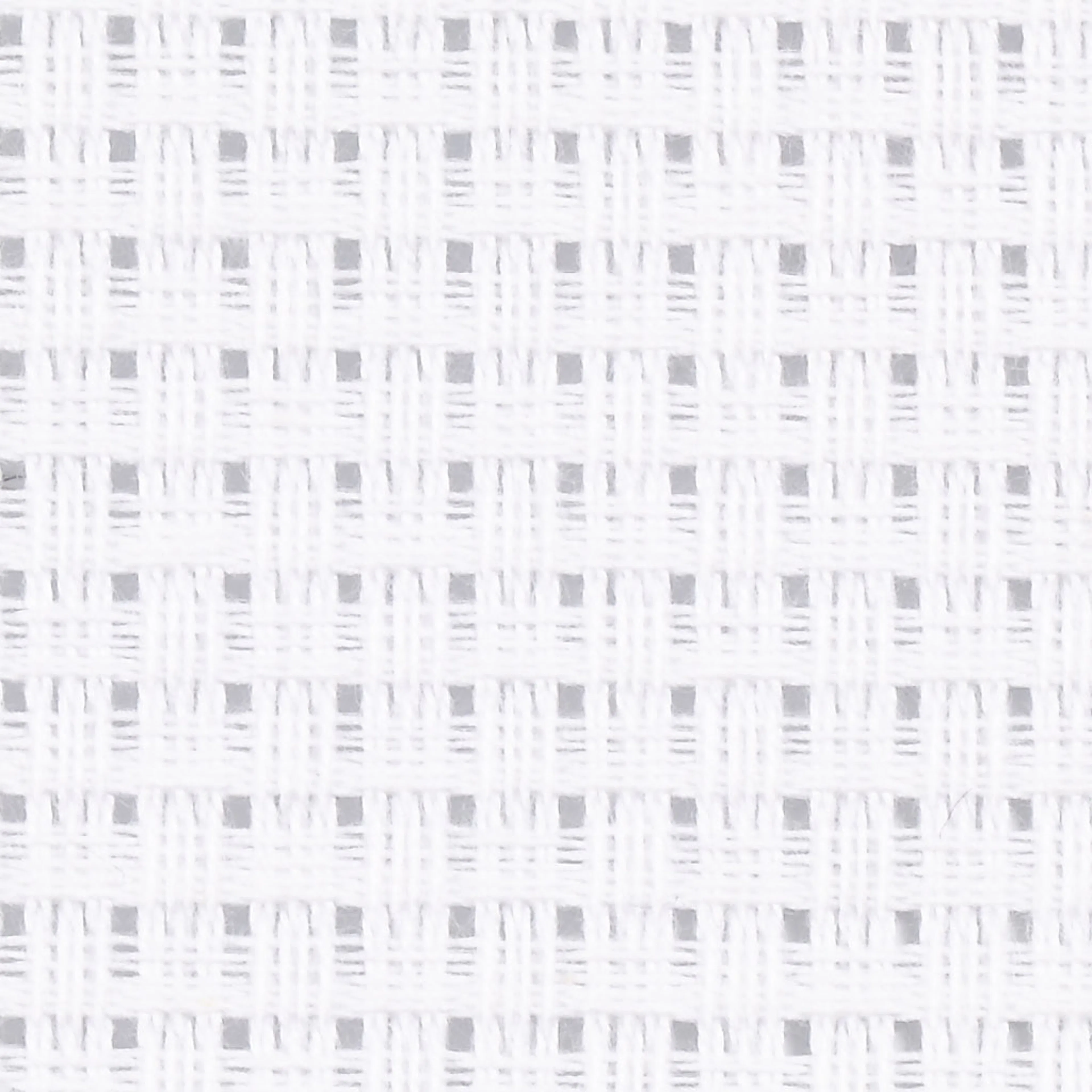 Broderistoff Creativ Company Aida Str 50x50 cm 24 Ruter pr 10 cm 1 stk Hvit