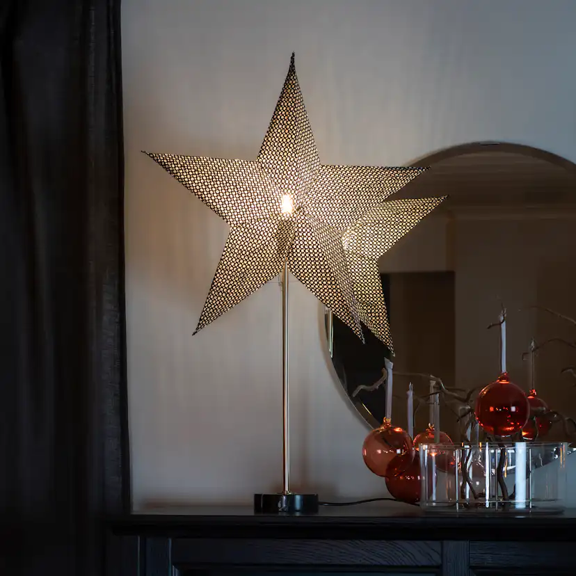 Adventsstjerne Gnosjö Konstsmide med Marmor fot