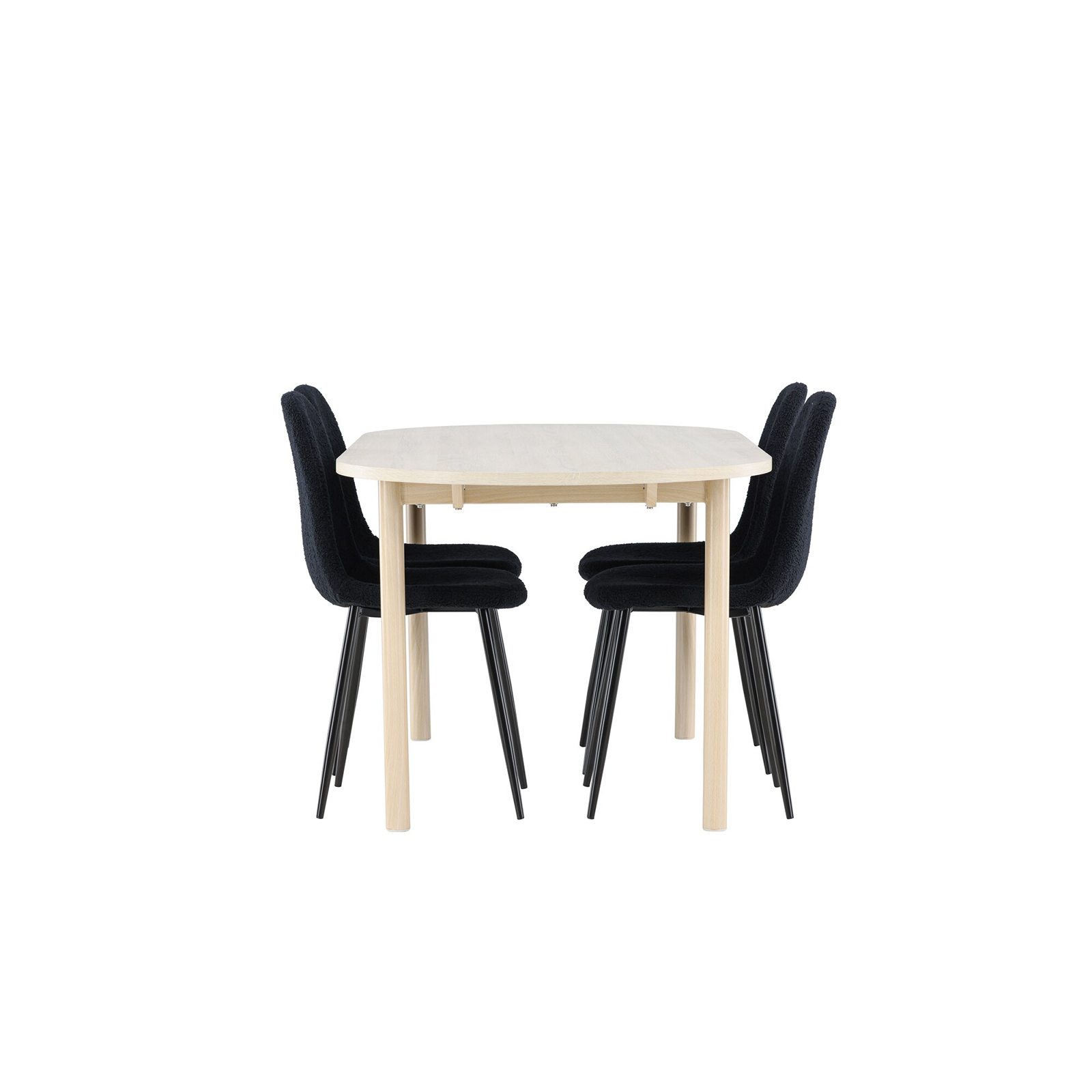 Spisegruppe Venture Home Andy 180 med 4 stk Polar Stoler Teddy