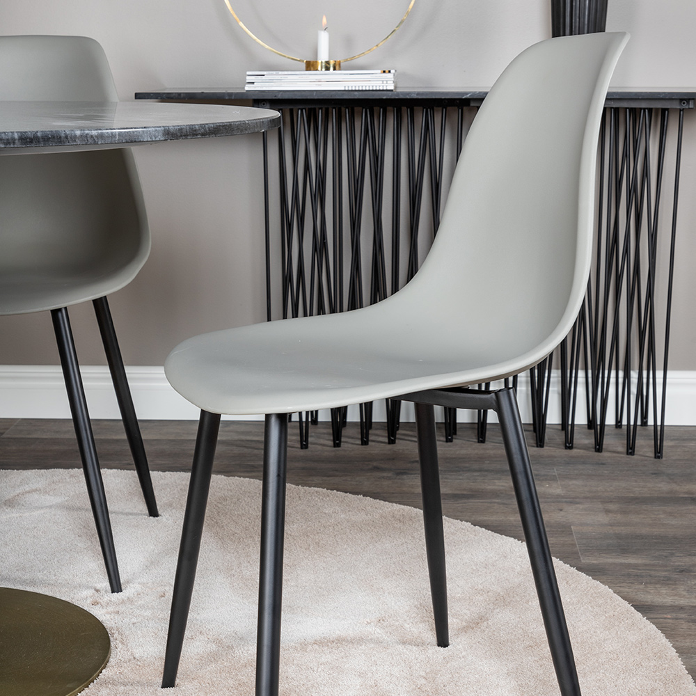 Spisegruppe Venture Home Estelle med 4 Pop Stoler