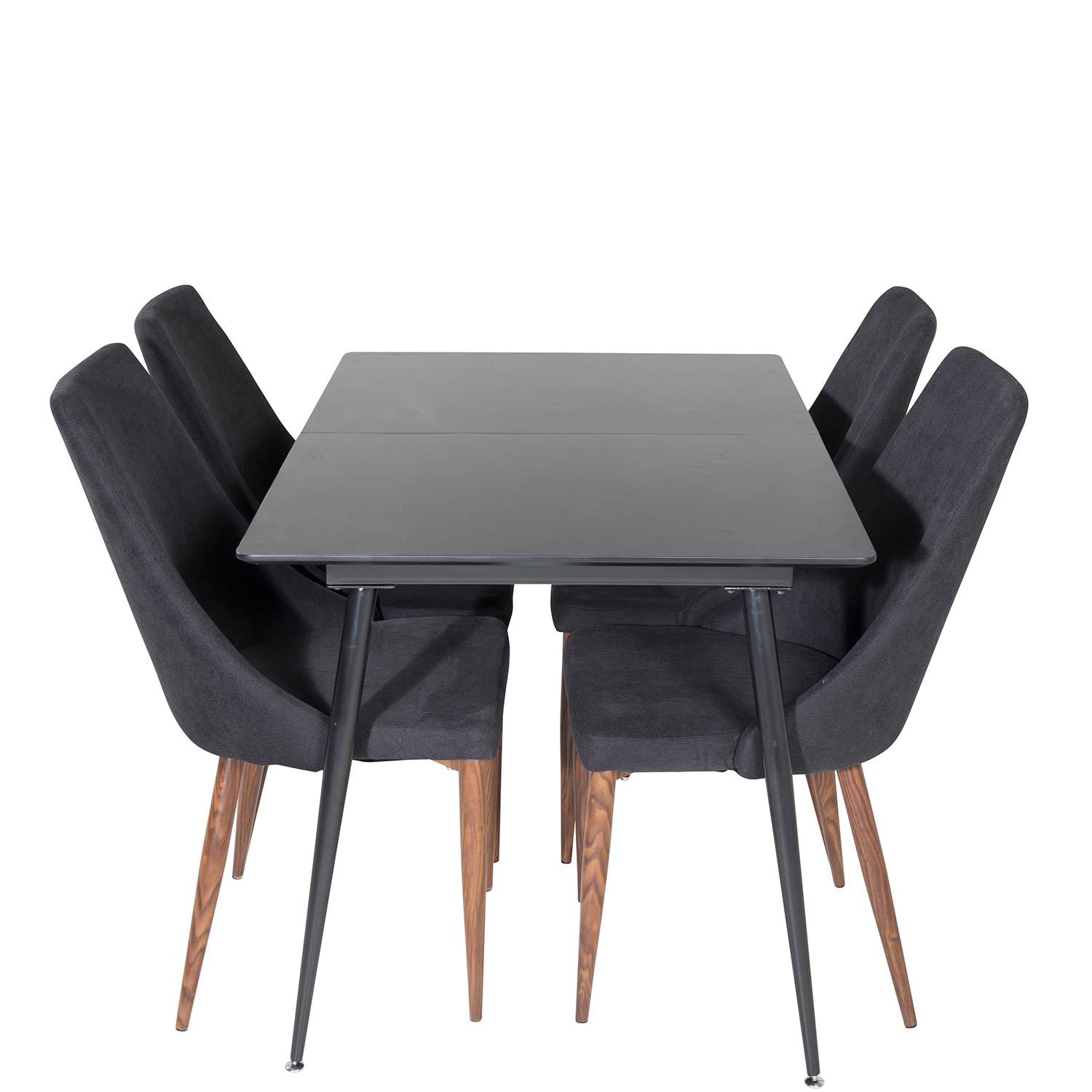 Spisegruppe Venture Home Silvia med Innleggsplate og 4 Laura Stoler