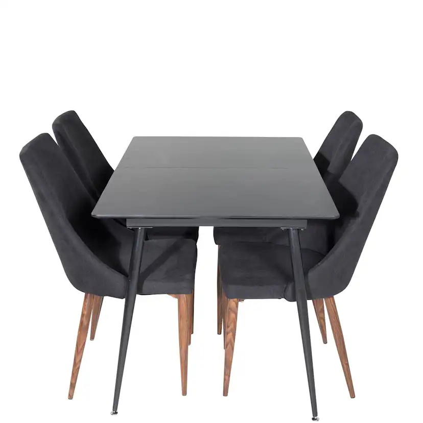 Spisegruppe Venture Home Silvia med Innleggsplate og 4 Laura Stoler