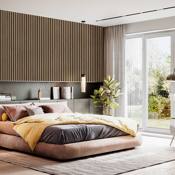 Akustikpanel 300 - Oiled Oak Variant: Oljet Eik, Lengde: 3000 mm, Bredde: 605 mm