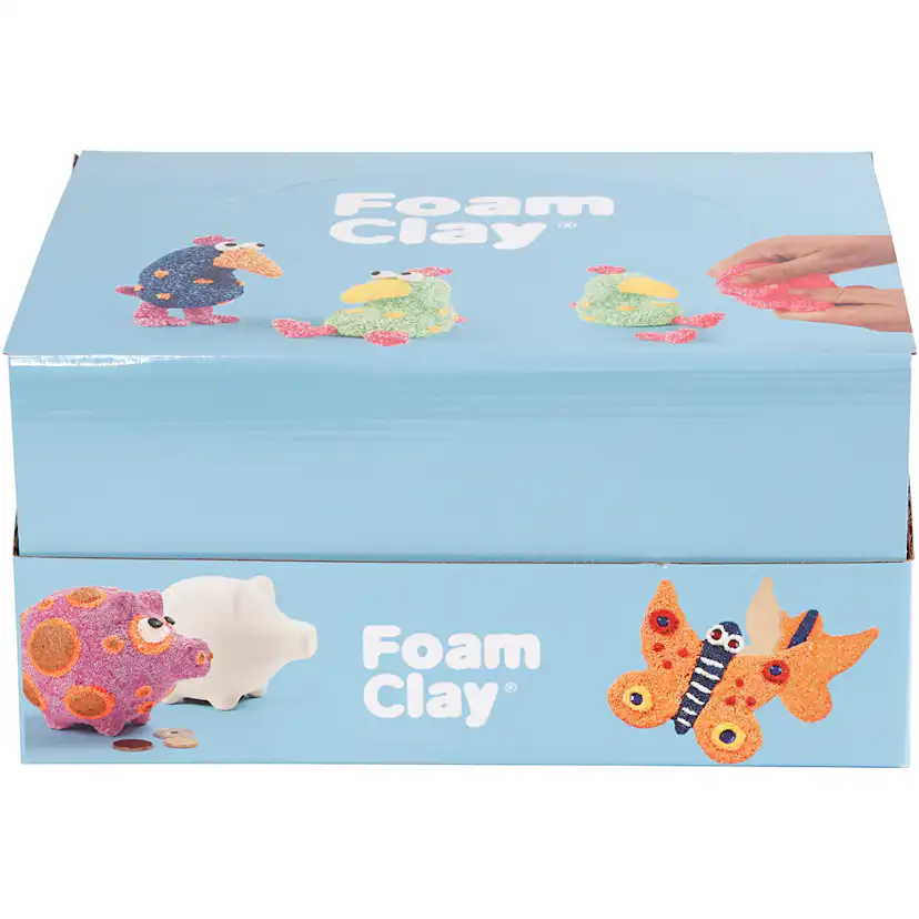 Modelleringsmateriale Creativ Company Foam Clay Glitter Farger Metallicfarger 12 Sett/1 Pk