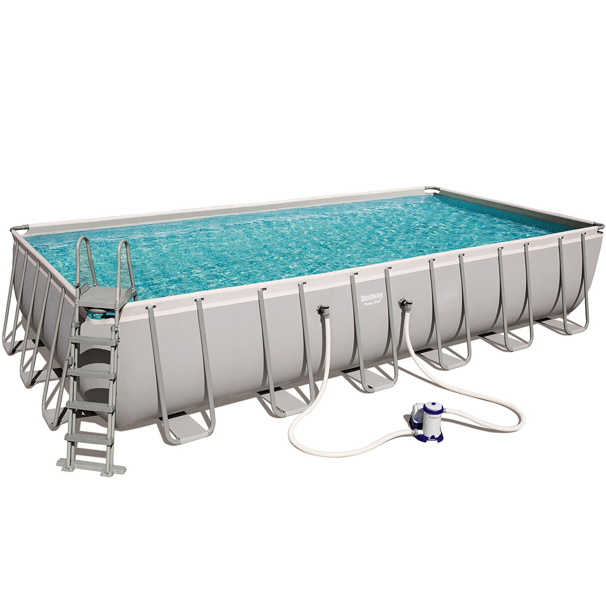 Bassengpakke Bestway Power Steel 7,3 x 3,7 m