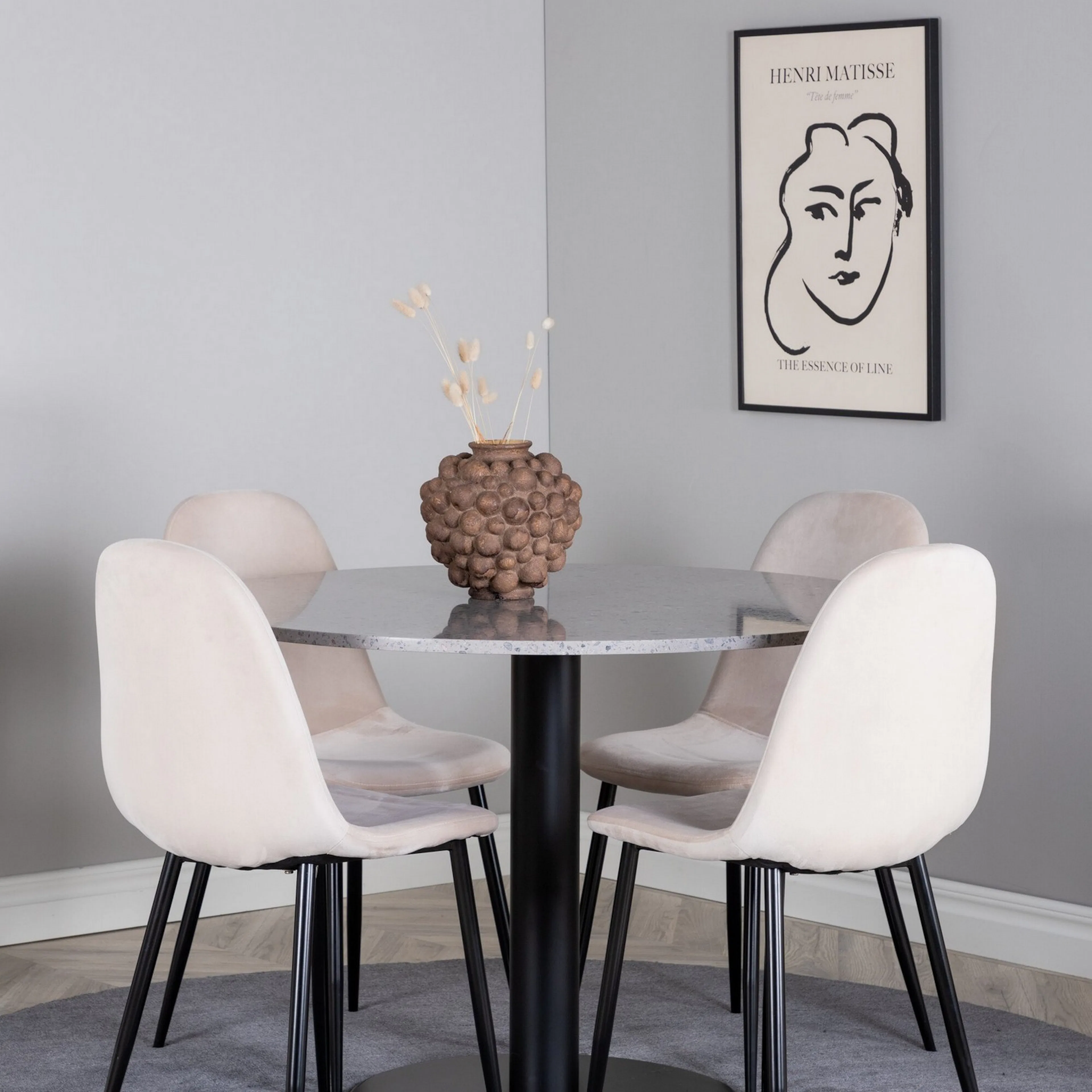 Svart/Beige/Grå
