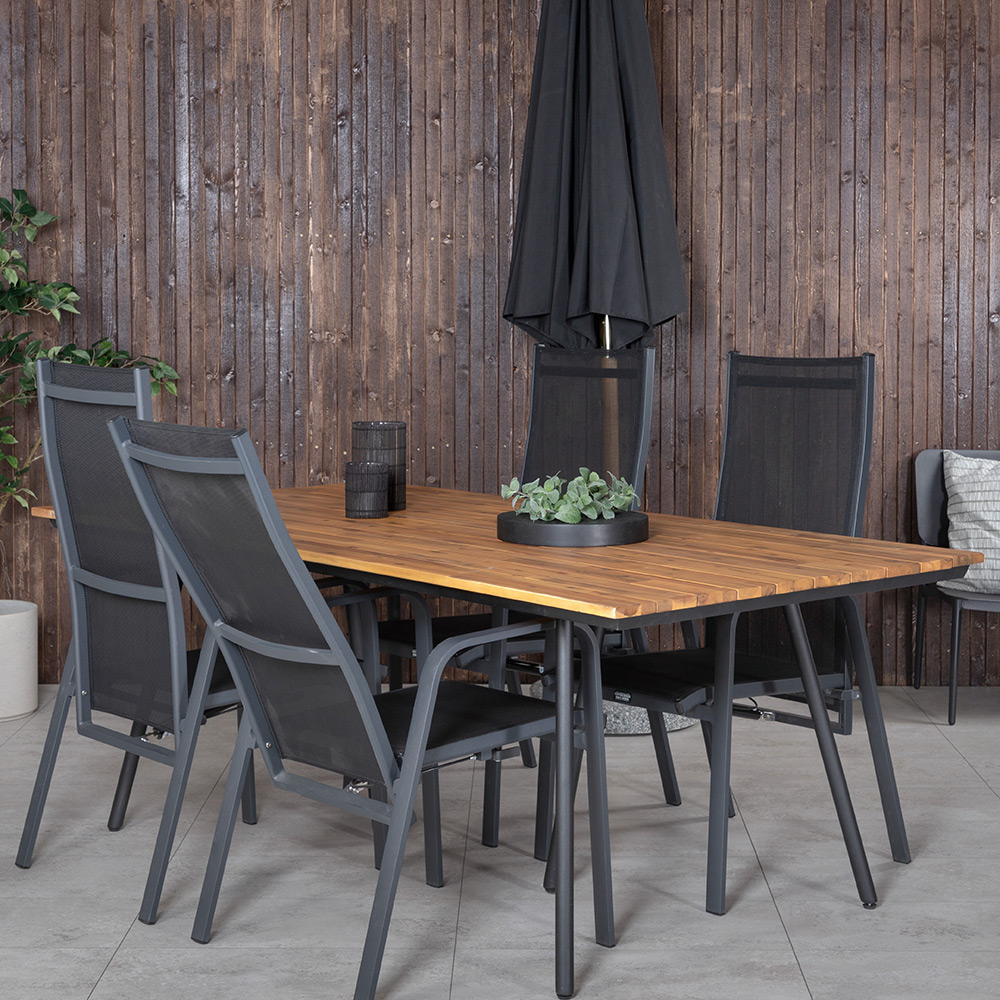 Spisegruppe Venture Home Chane med 4 Curz Spisestoler