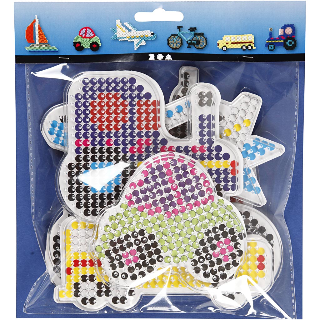 Perleplate Creativ Company Str 9x9,5+11x16 cm 6 St/1 Pk