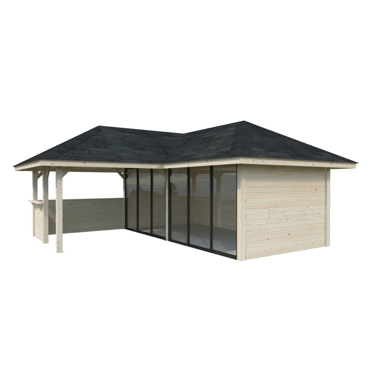 Hagestue Palmako Bianca 24,9 m2 Sett 222 Slide