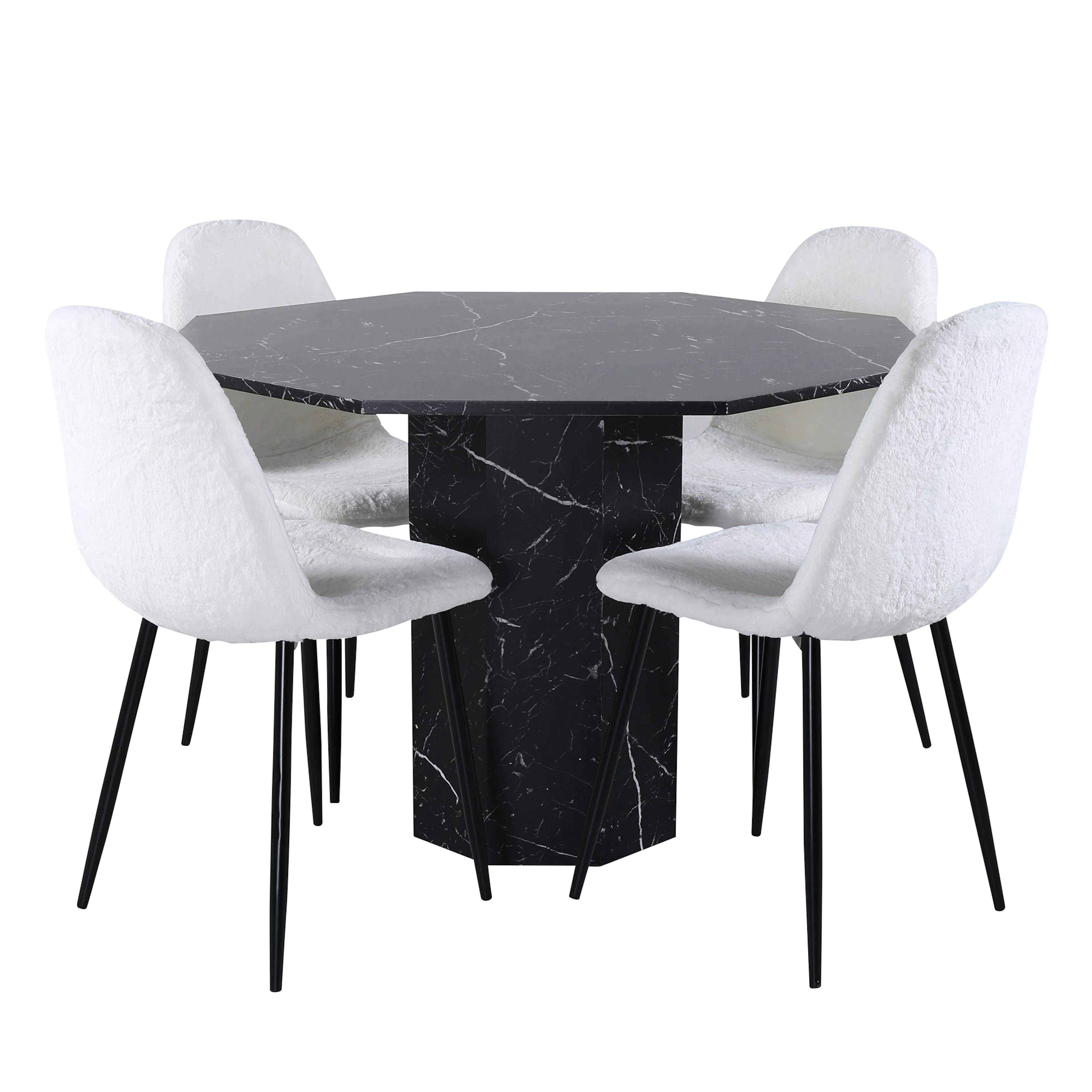Spisegruppe Venture Home Monte Carlo med 4 Pobbie Stoler