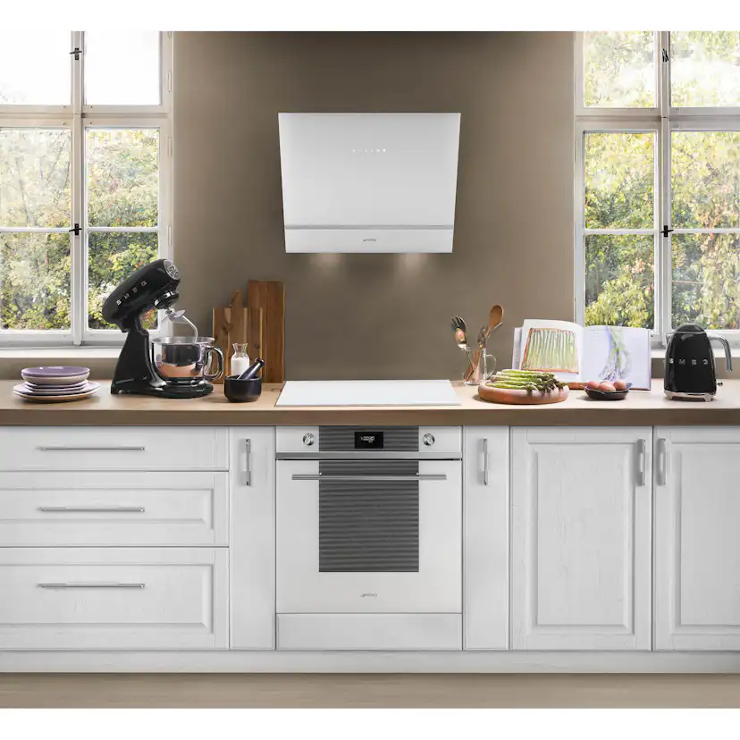 Smeg Väggmonterad Köksfläkt Universal KV26N Sort, 60 cm