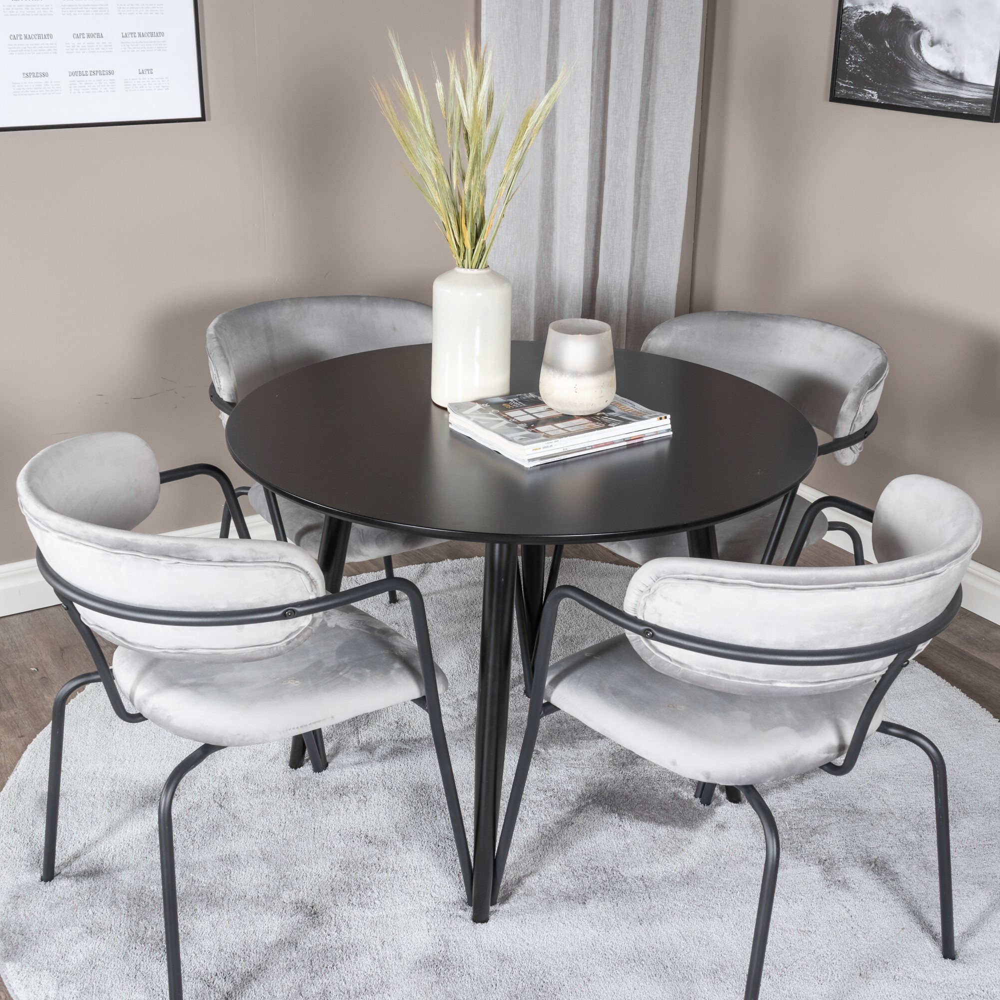 Spisegruppe Venture Home Plaza med 4stk Arrow Stoler