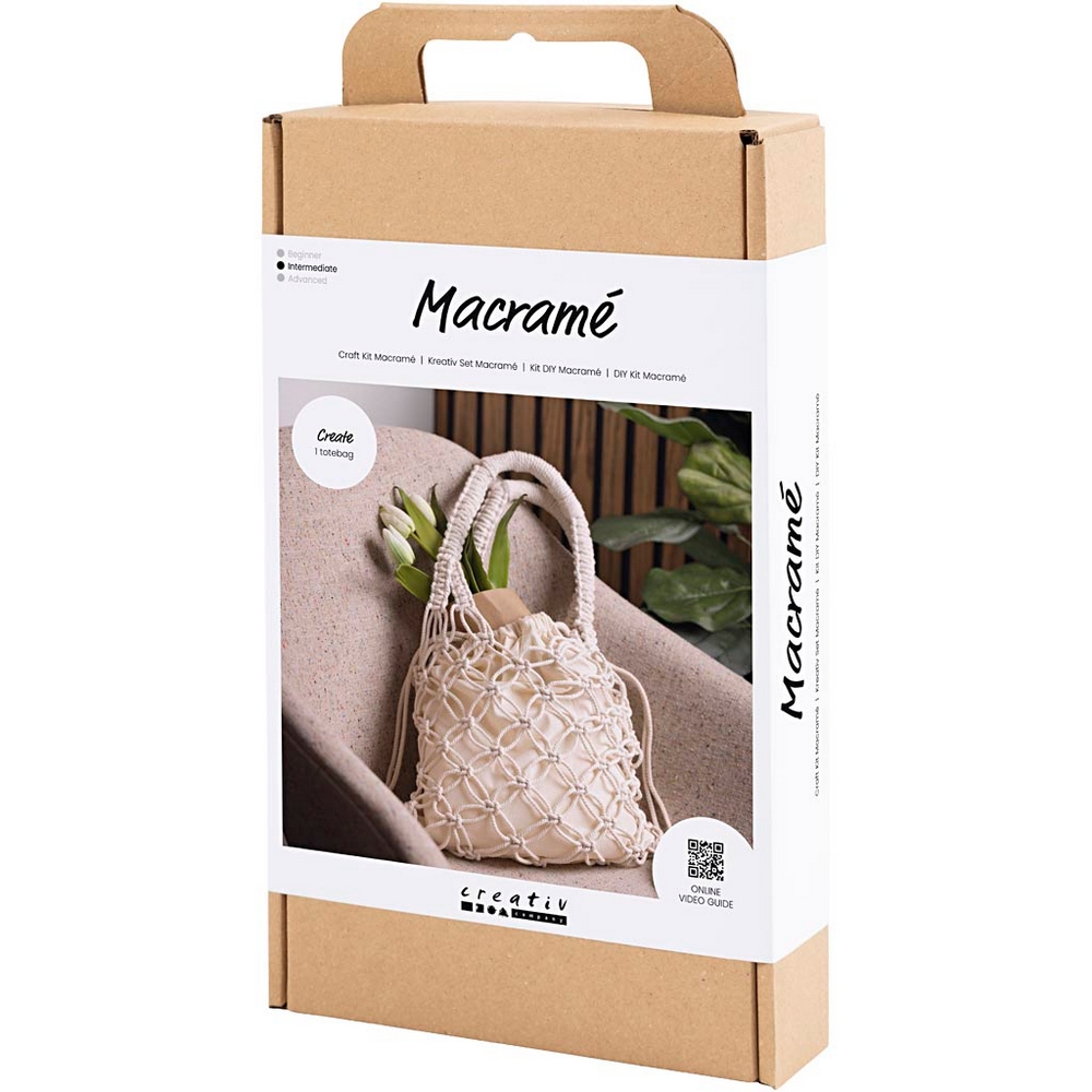 Hobbysett Creativ Company DIY Kit Veske Makramé
