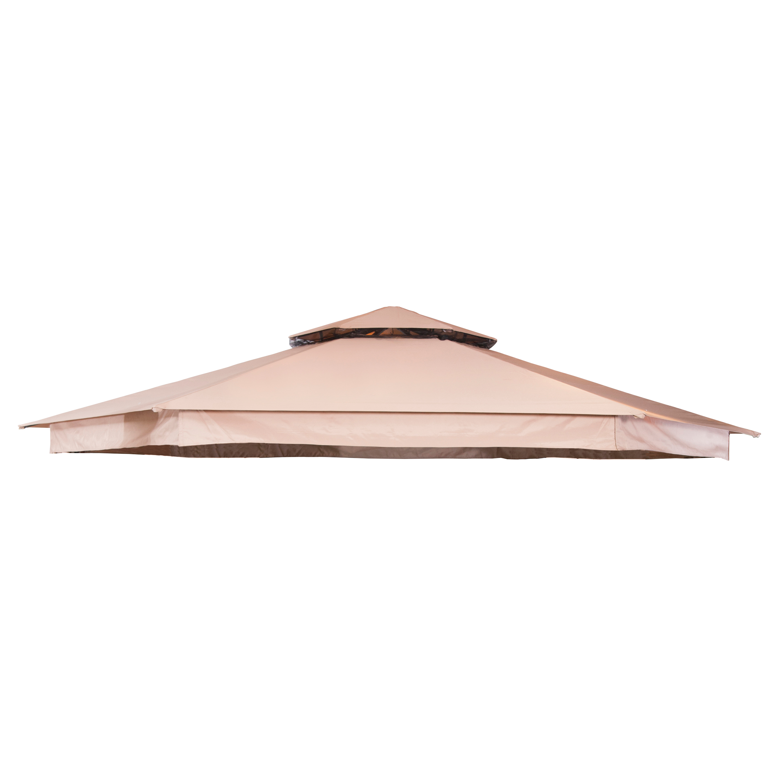 Paviljongtak Hillerstorp Luxor 6-kantet Solskjerm Ø400 cm Beige