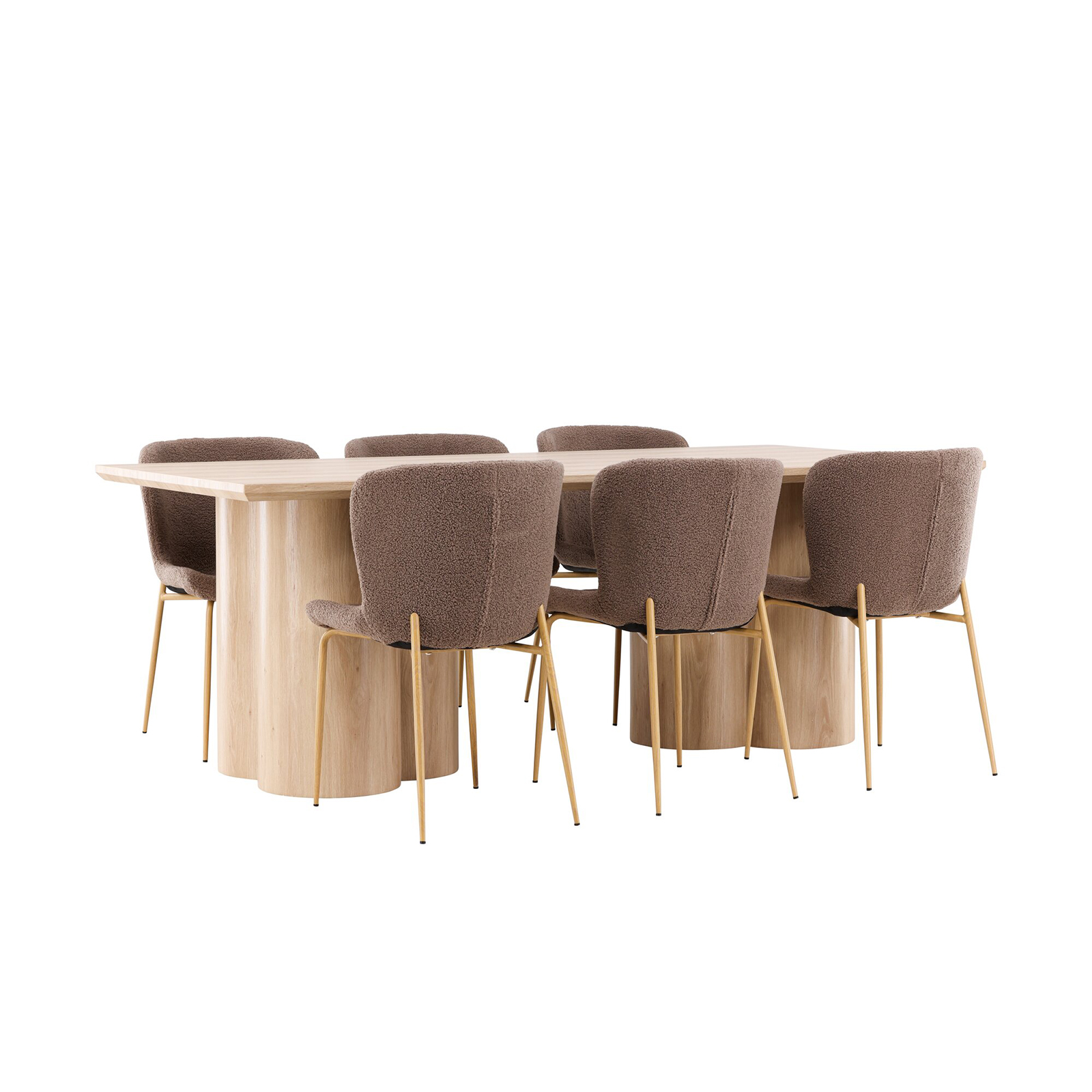 Spisegruppe Venture Home Olivia 210 med 6 stk Modesto Stoler