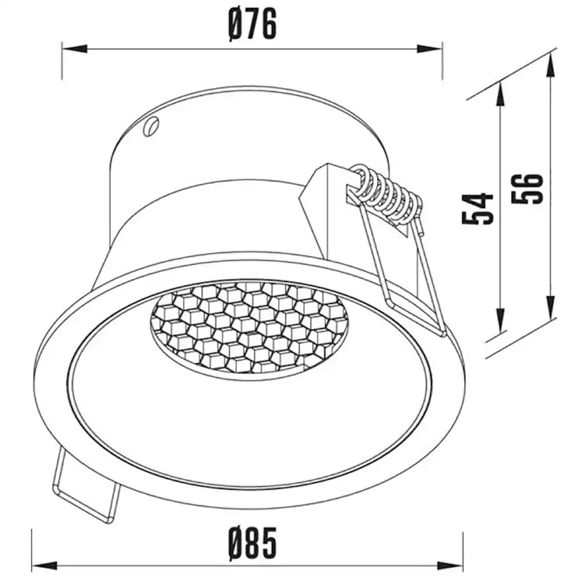 Downlight Designlight Refoundy 7W 516Lm 2700-3500K Eco Ip44