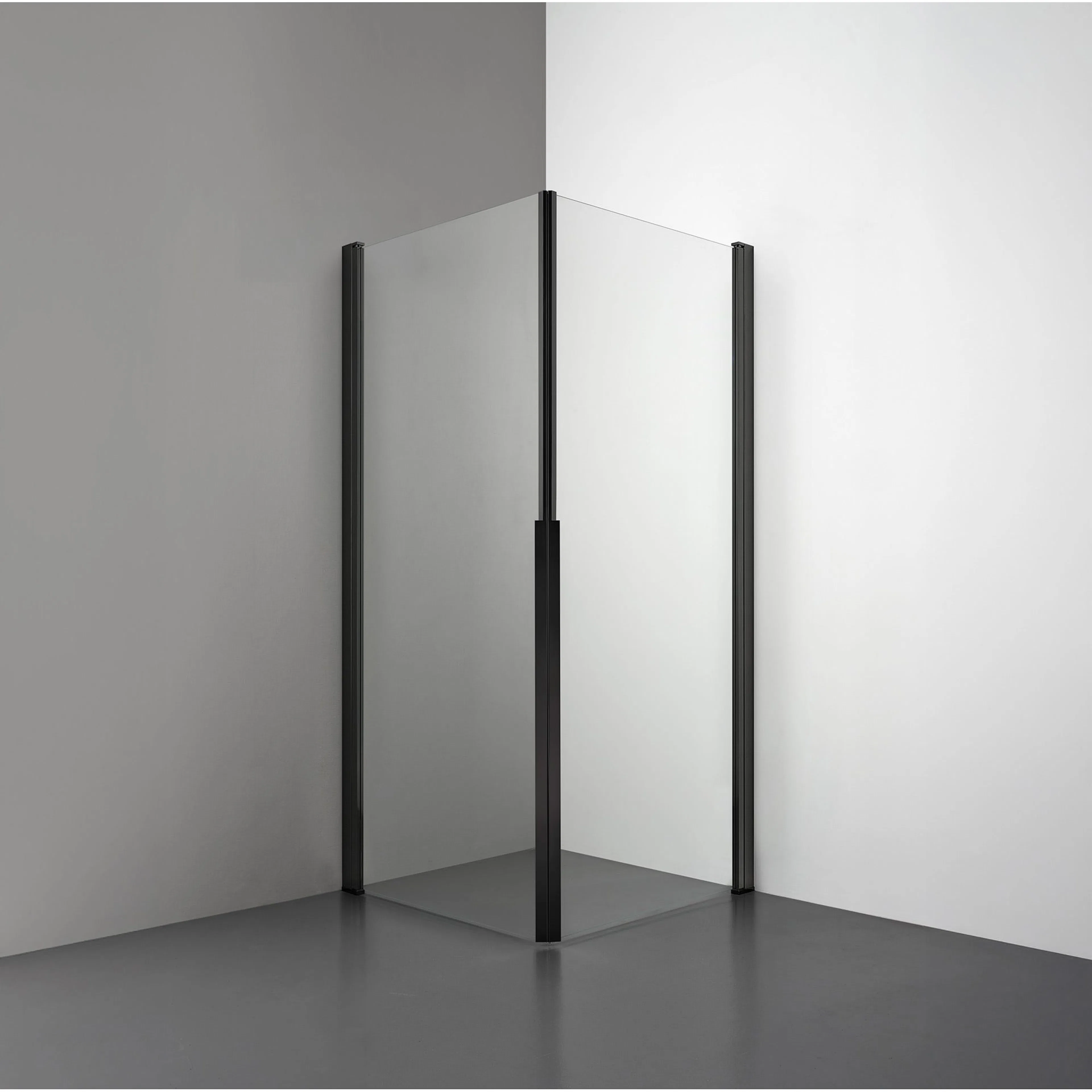 Duschhörn Rooh R3 Dörr+Dörr 700x900, Klarglas, Mattsvart