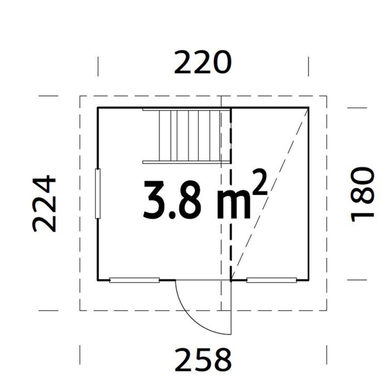 Lekehus Palmako Tom 3,8 m2
