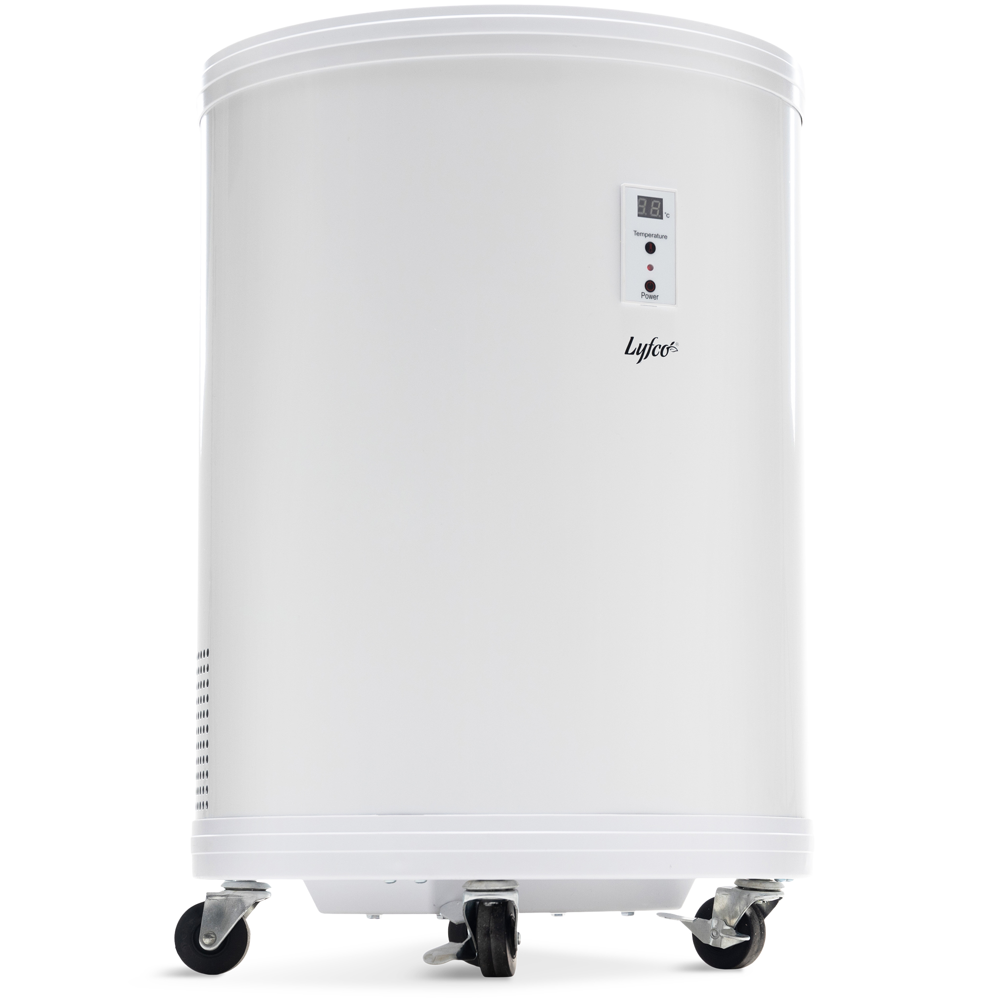 Party-cooler-  30L Vit med display & hjul Hvit