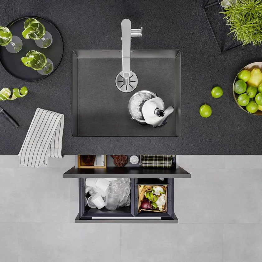 Kjøkkenvask Blanco Zerox 500 Dark Steel Infino