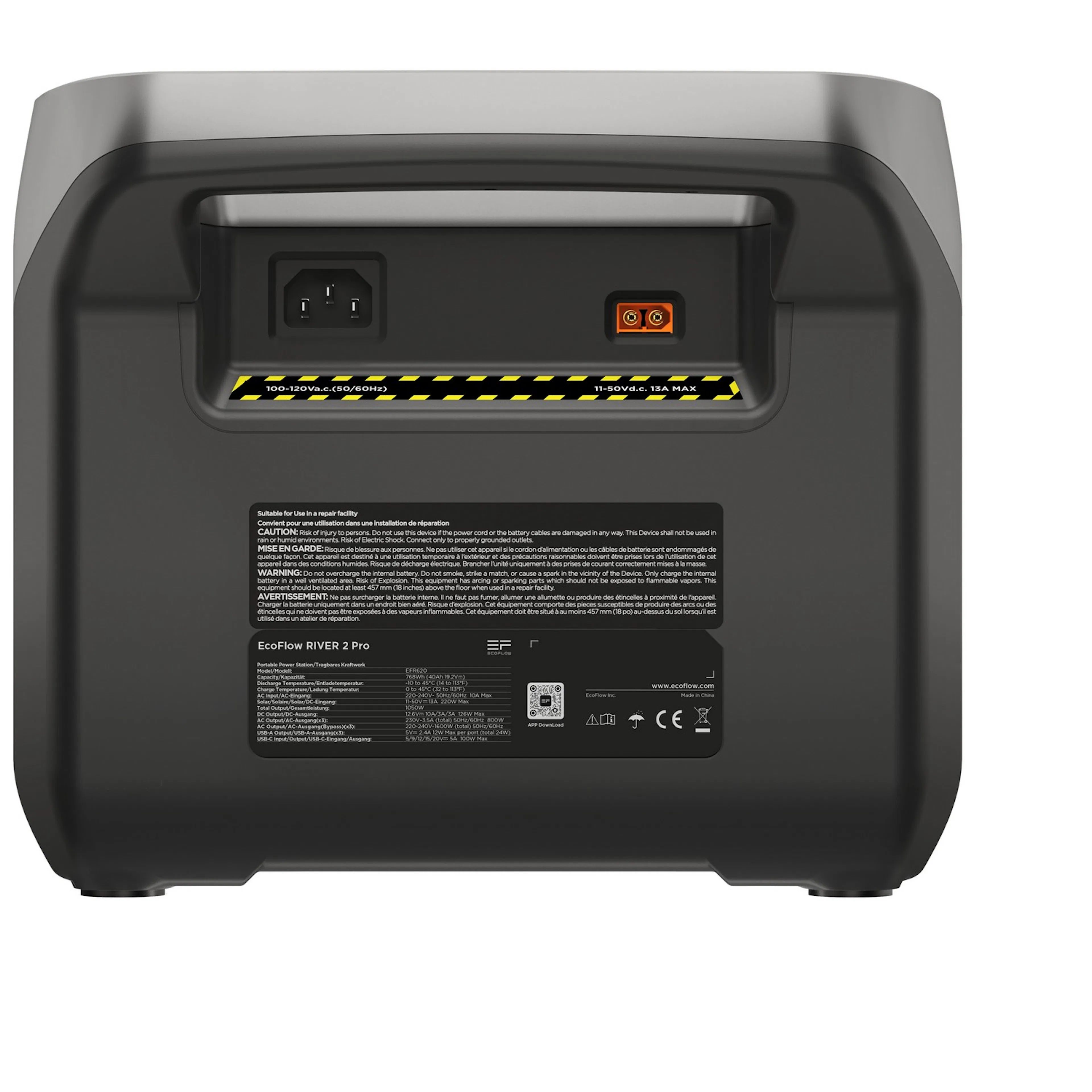 Power Station Ecoflow River 2 Pro Kapasitet 768Wh