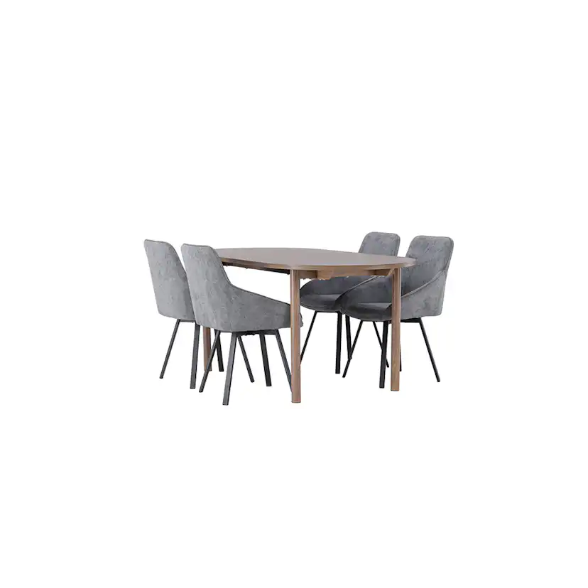 Spisegruppe Venture Home Andy med 4 stk Rosie Stoler