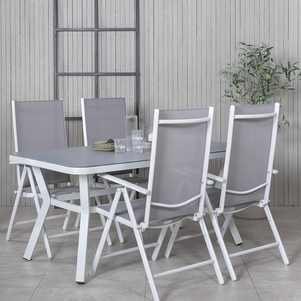 Spisegruppe Venture Home Vyn med 4 Bend Spisestoler