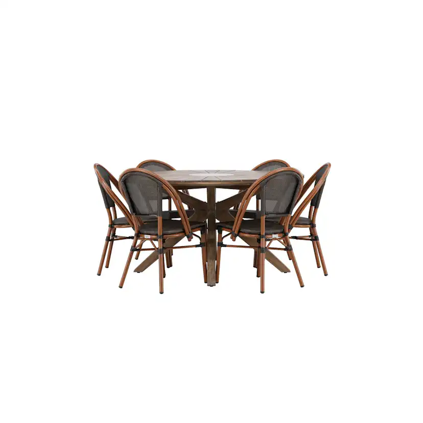 Hagegruppe Venture Home Rosario med 6 Guarda Stoler