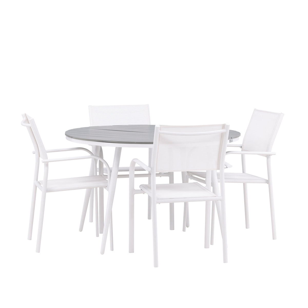 Spisegruppe Venture Home Break 120 med 4 st Santorini Stoler