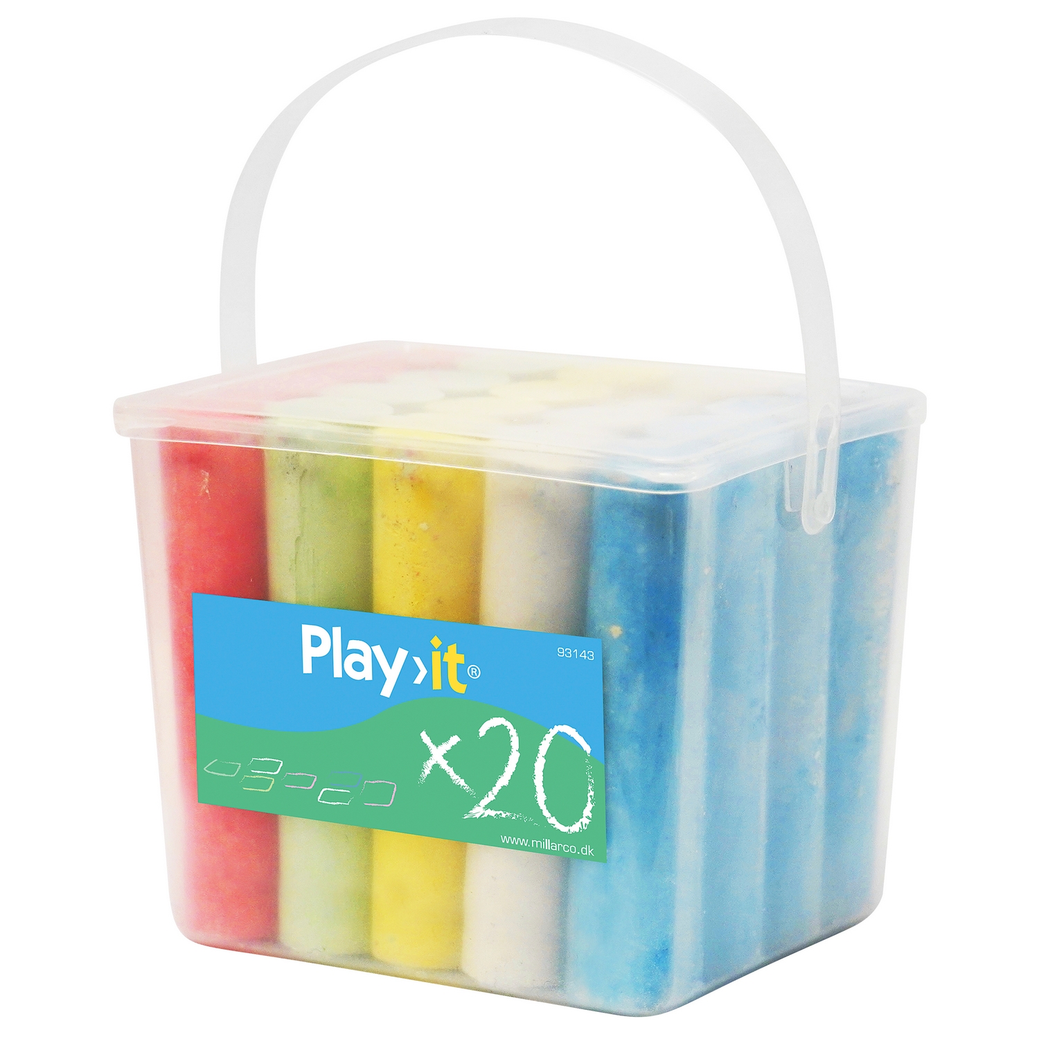 Fargekritt Play it 20 stk 5 Farger