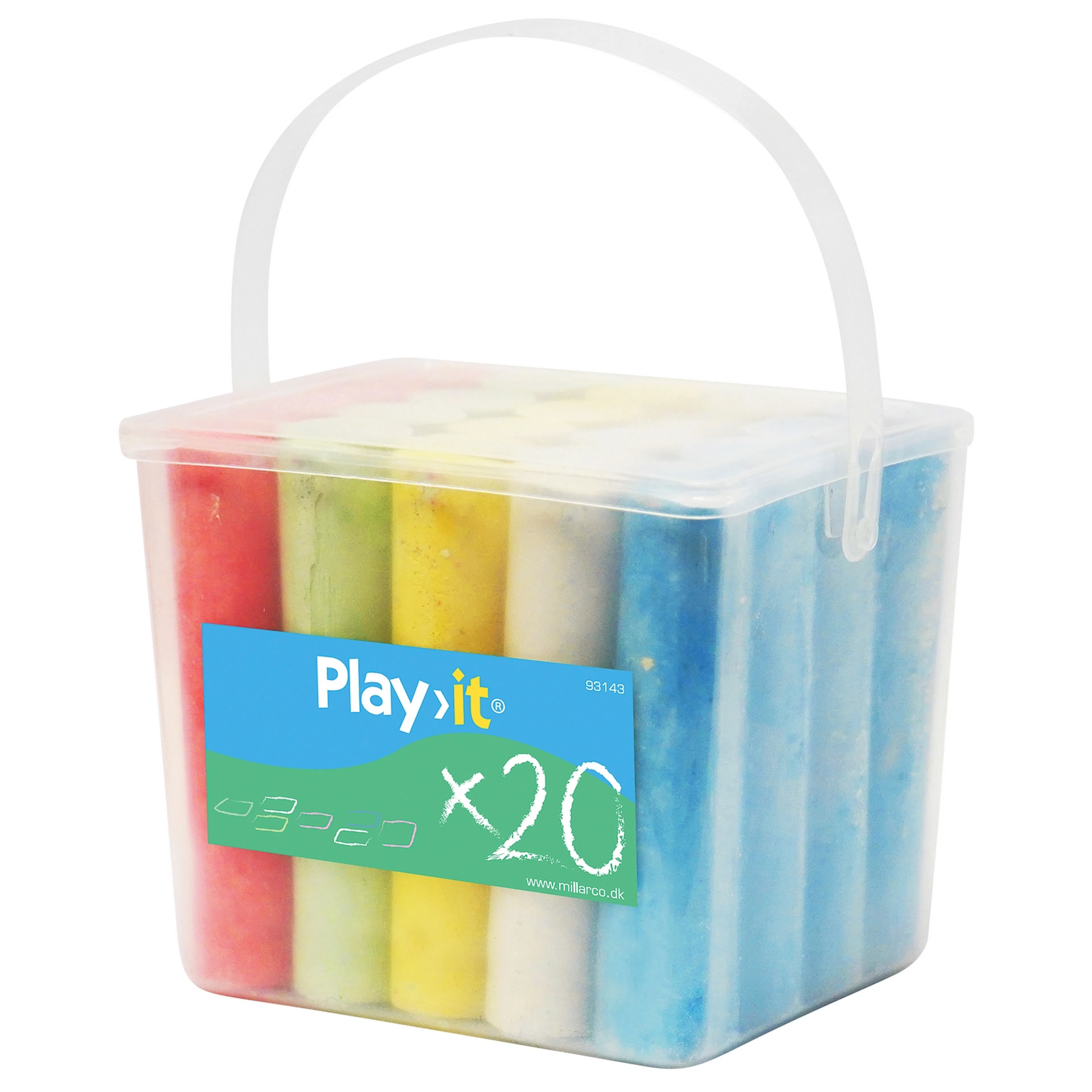 Fargekritt Play it 20 stk 5 Farger