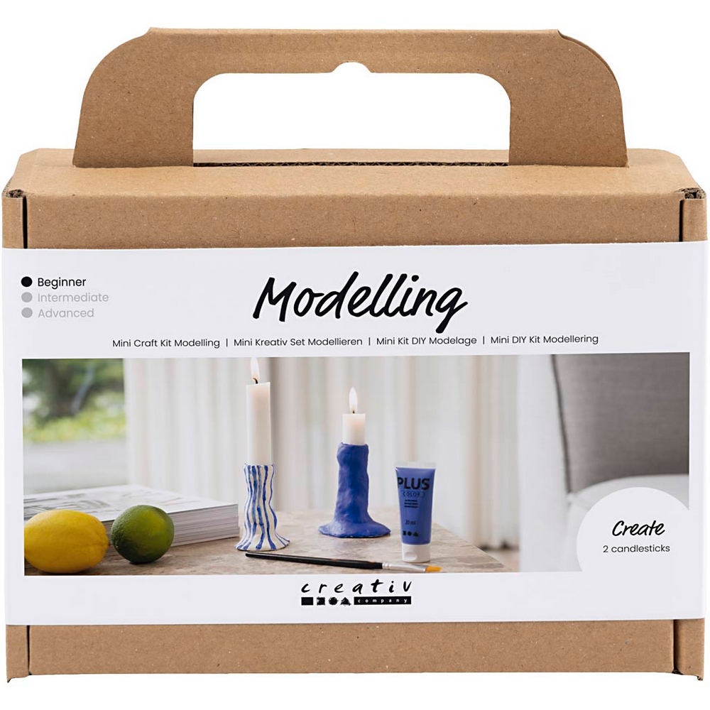 Hobbysett Creativ Company Mini DIY Kit Lysestaker Modellering