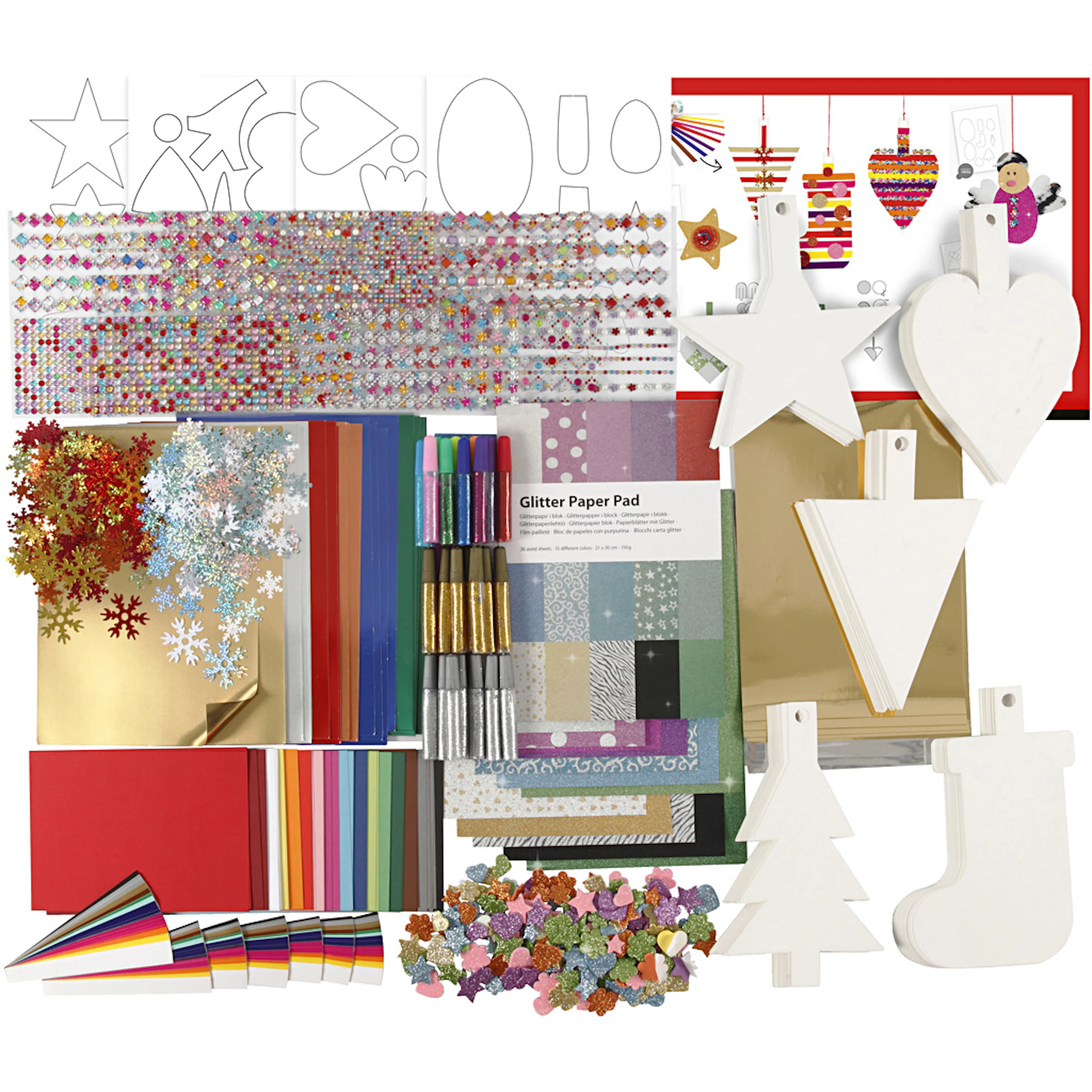 Materiellsett Creativ Company JuleklippePk Ass Farger 1 Sett