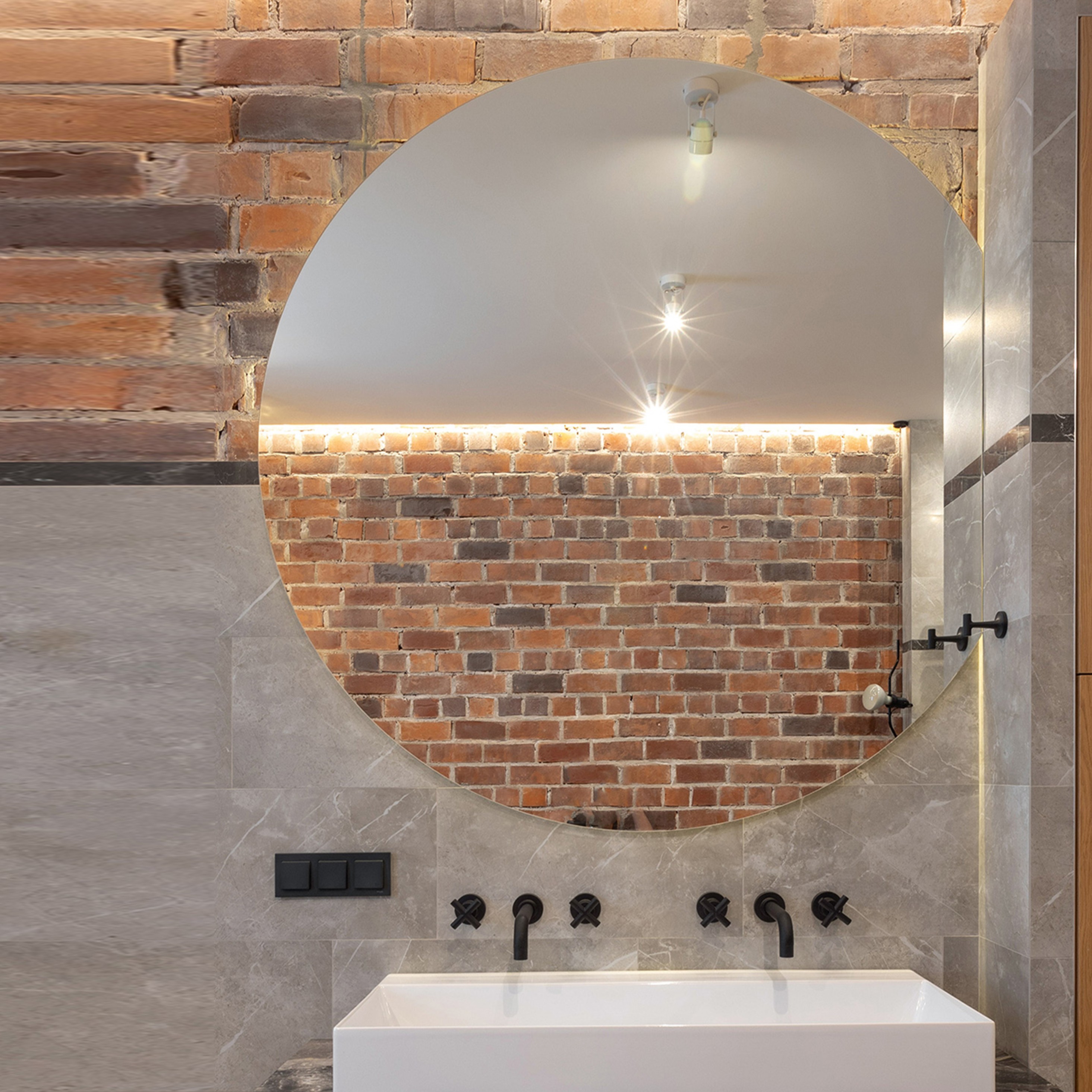 Speil Vidi Corte med LED-belysning