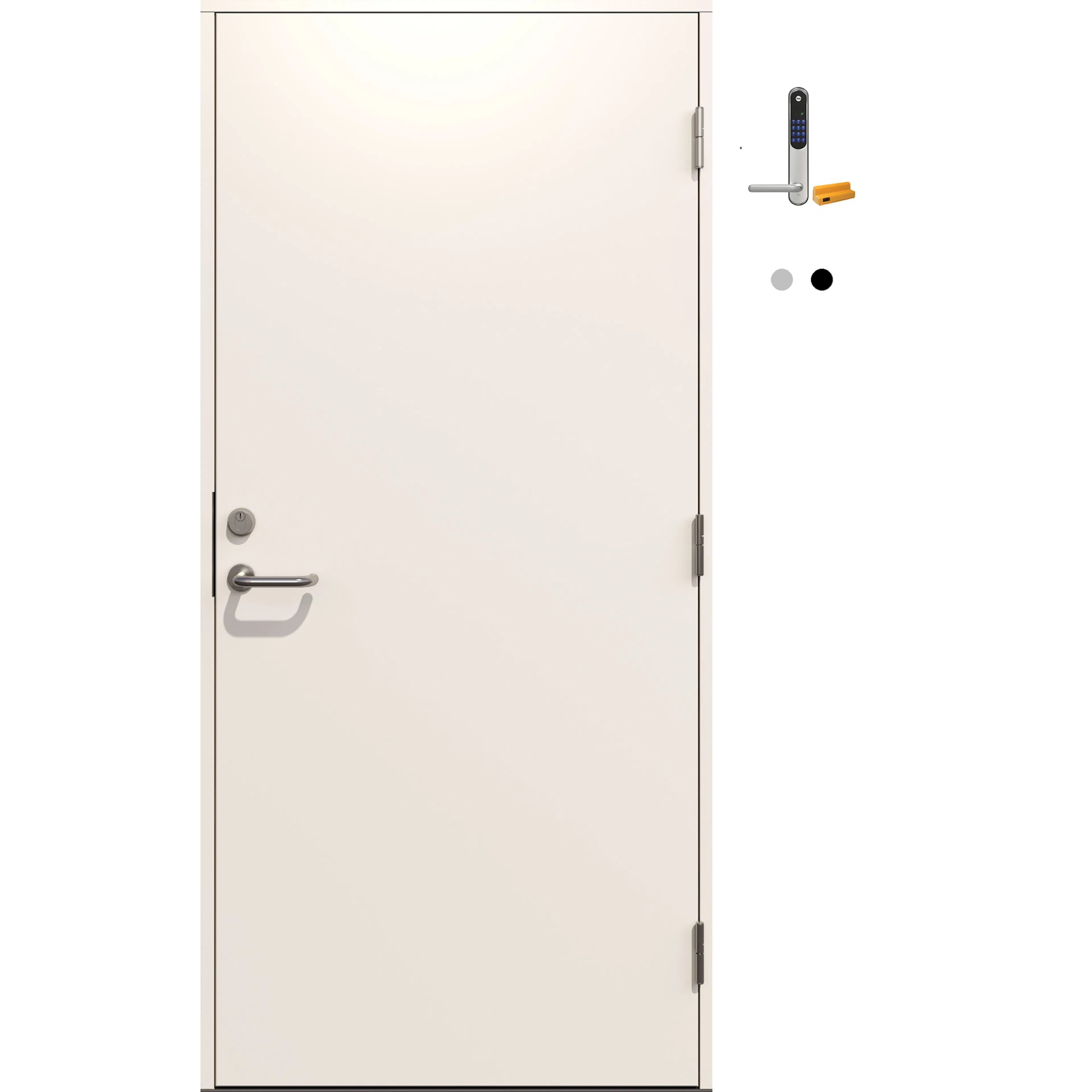 Ytterdør Gilje Standard med Yale Doorman Classic Home