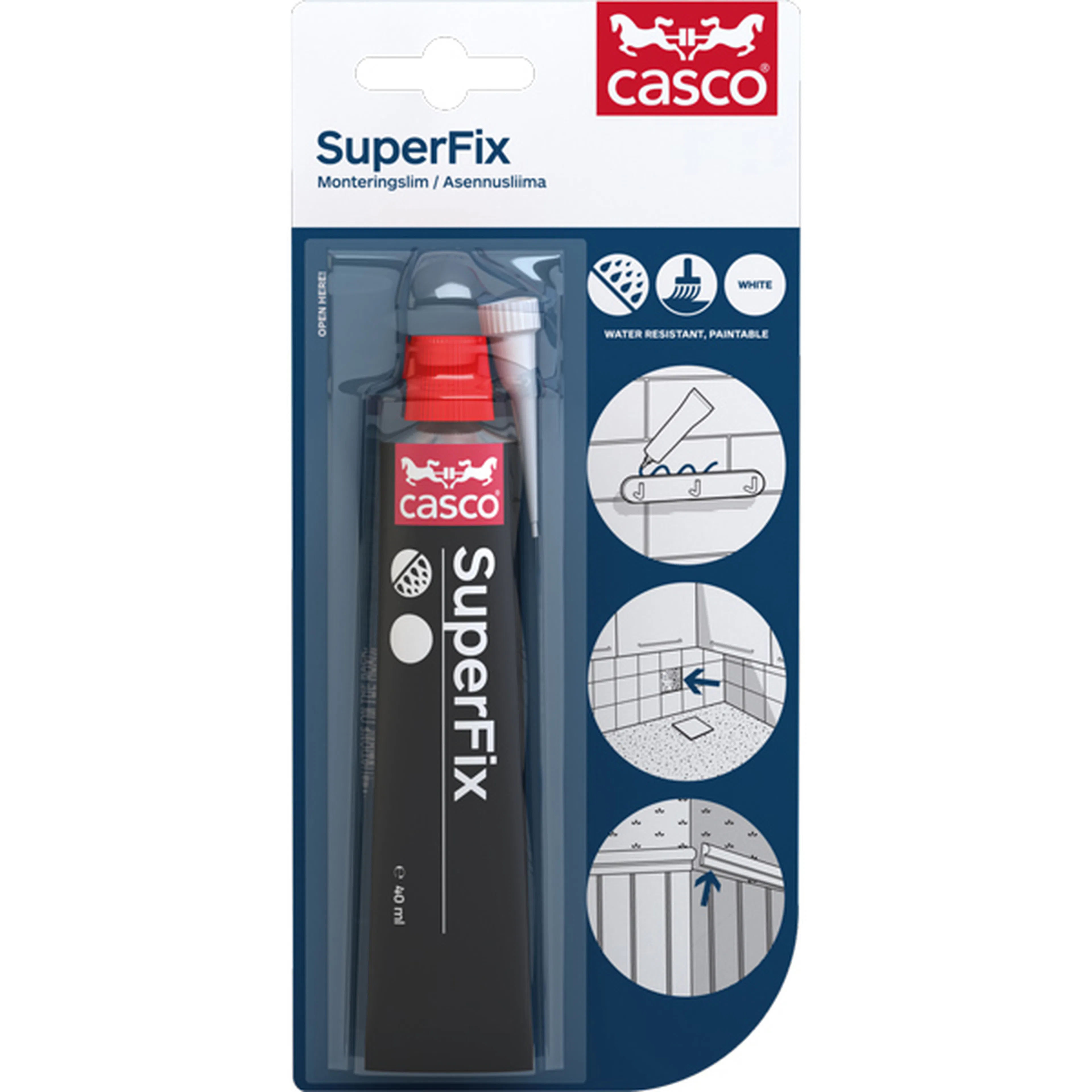 Lim Casco SuperFix vit 40 ml tub