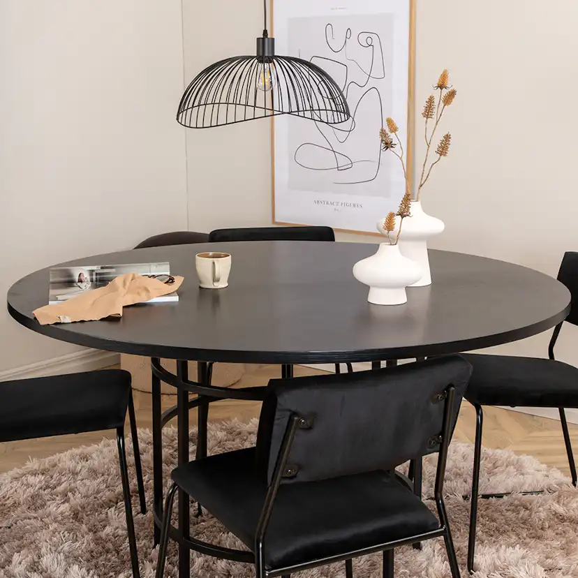 Spisegruppe furniture/fashion Copenhagen Ø140 cm med 4 Kenth Stoler