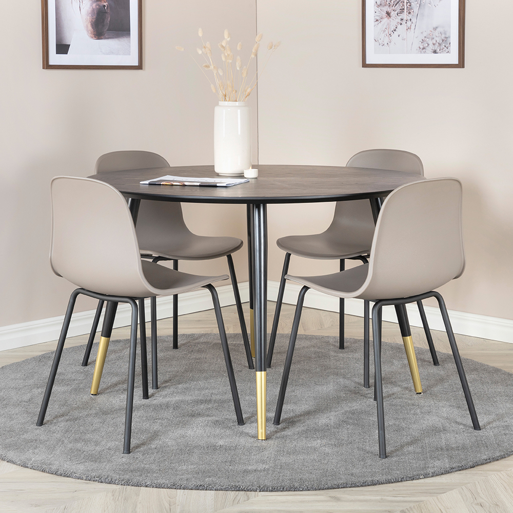 Spisegruppe Venture Home Dipp med 4 Arctic Stoler