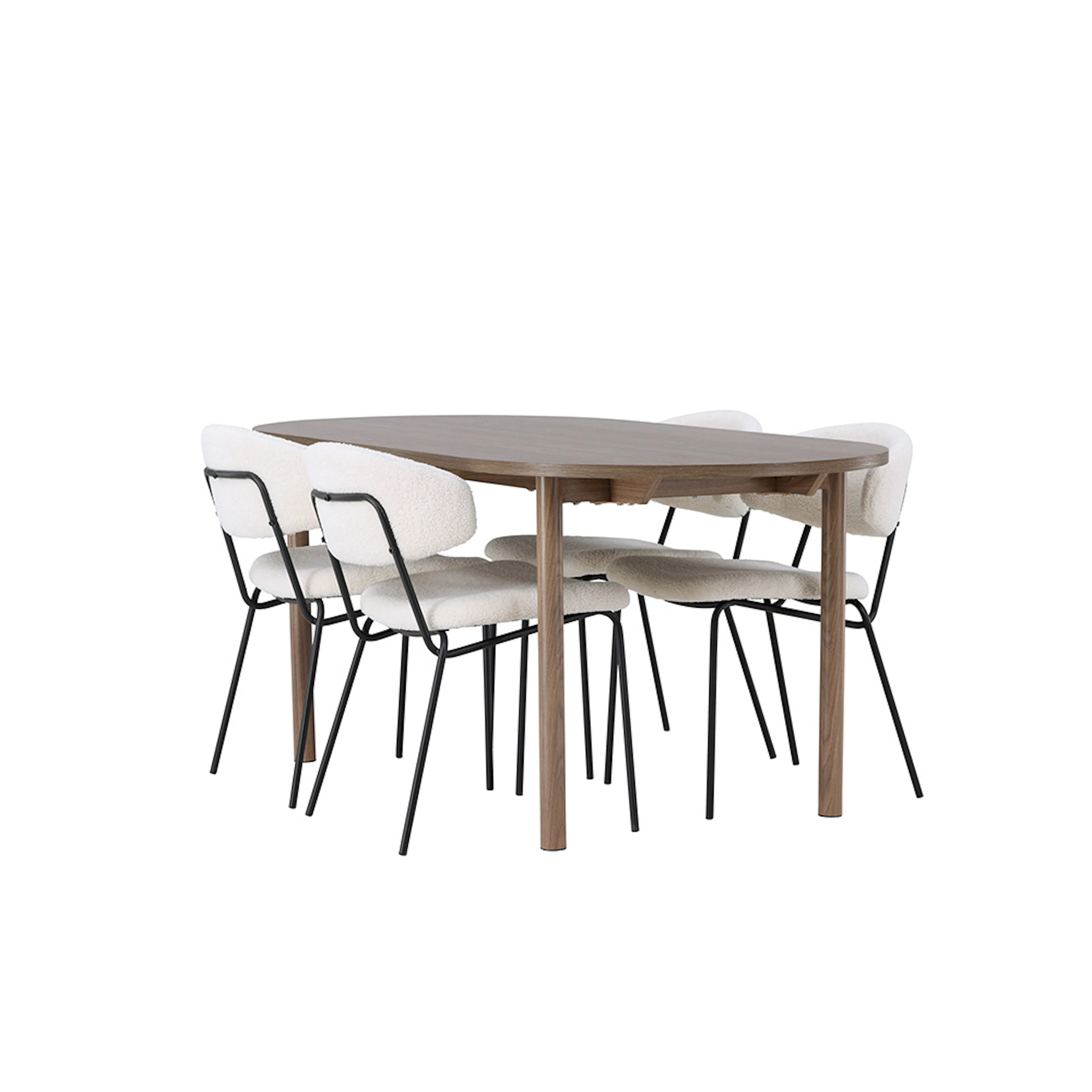 Spisegruppe Venture Home Andy med 4 Chico Stoler