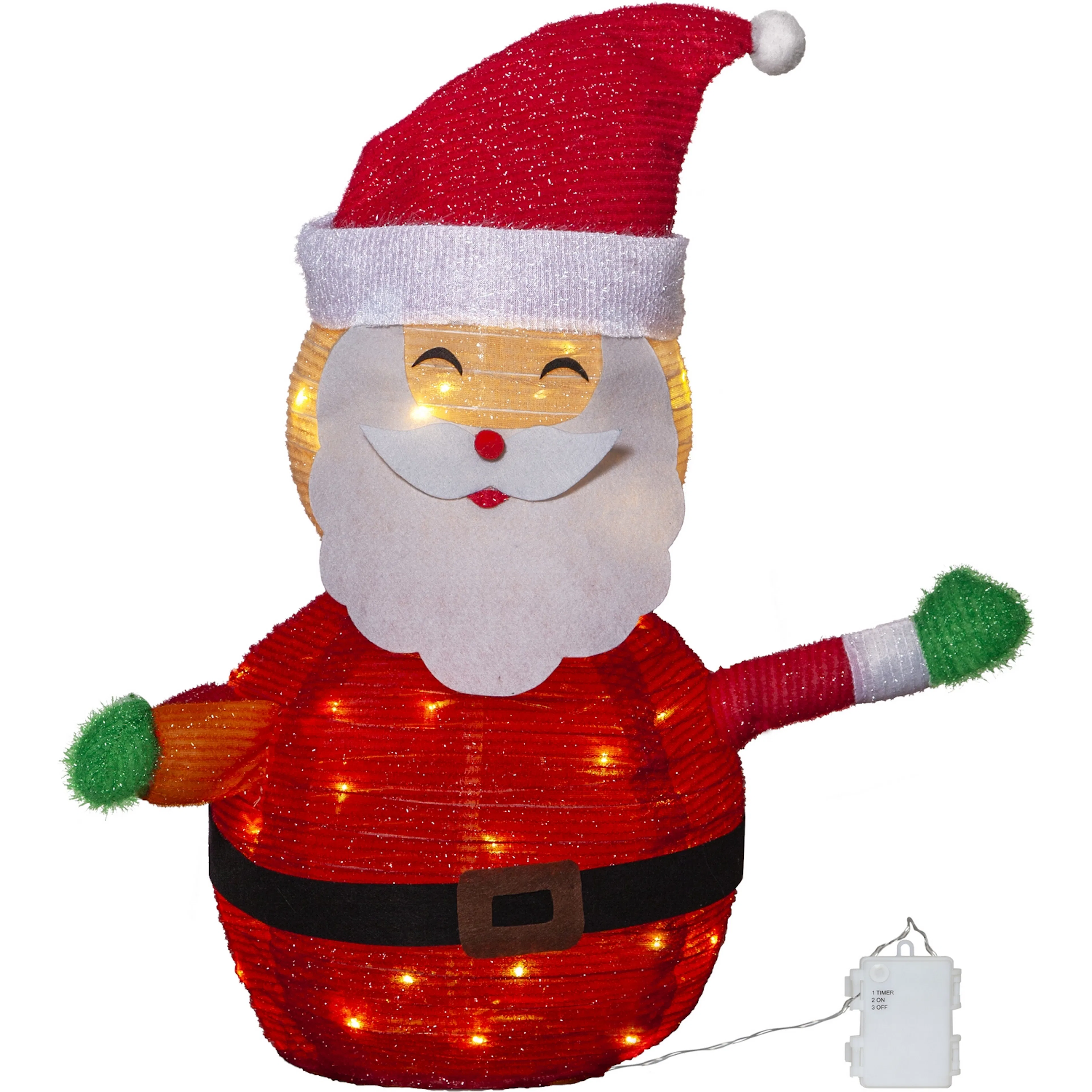 Dekorasjonsfigur Star Trading Tecid Julenissen 70 cm
