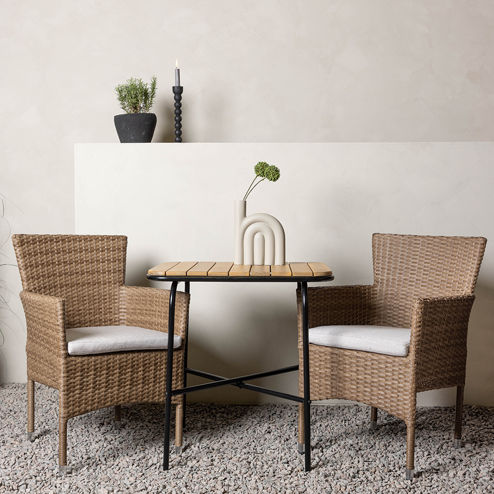 Cafégruppe Venture Home Holmbeck Bord med 2 Malina Stoler