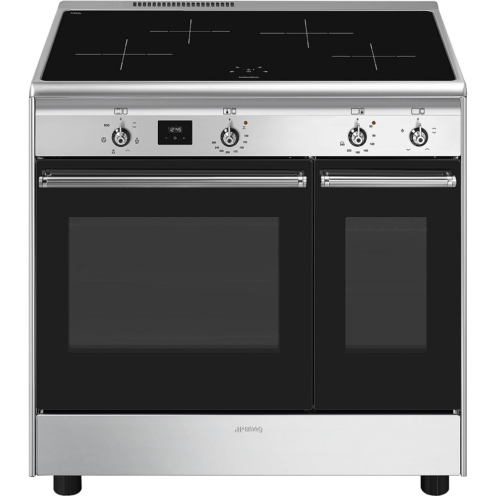 Inbyggingsovn Smeg - CX92IM, Rustfri med Dobbelovn