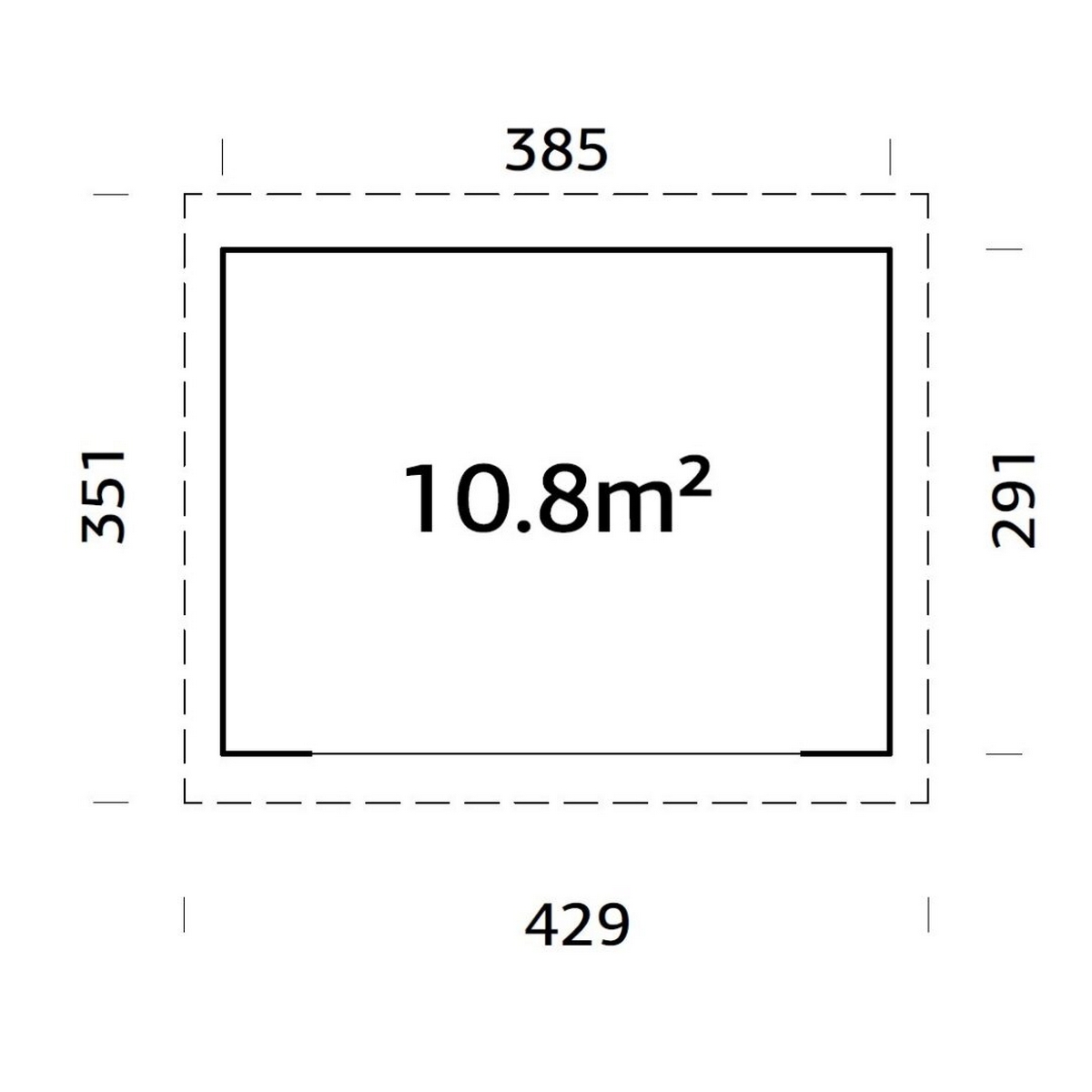 Hagestue Palmako Lydia 10,8 m2 Slide