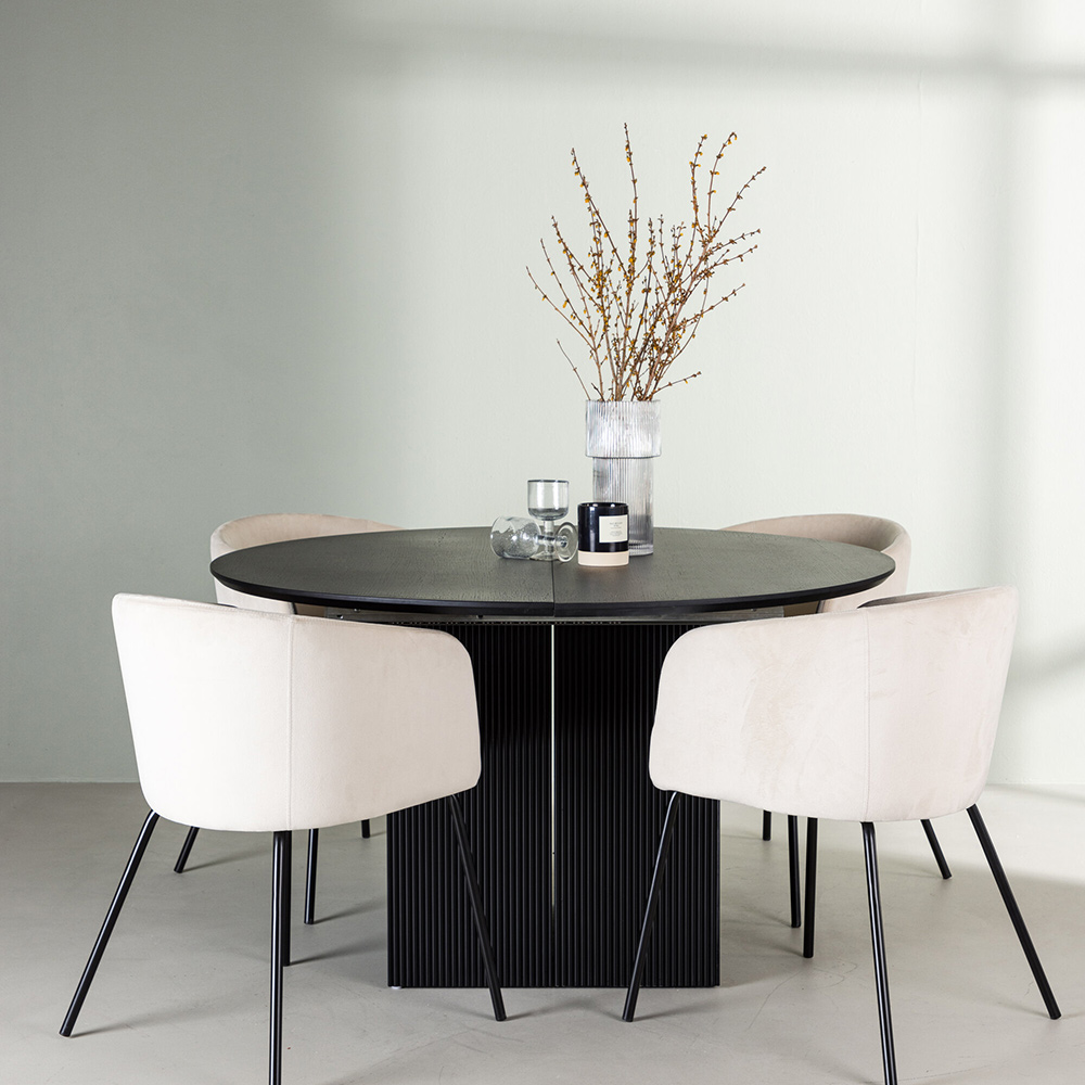 Spisegruppe Venture Home Matilda med 4 Berit Stoler