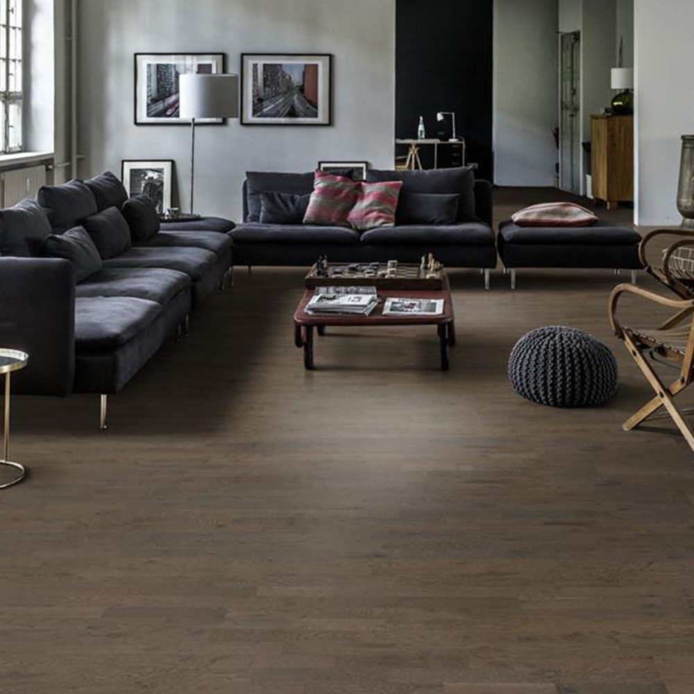 Tregulv Kährs Beyond Retro Charcoal Light Ultramatt Lakk Eik 3-Stav
