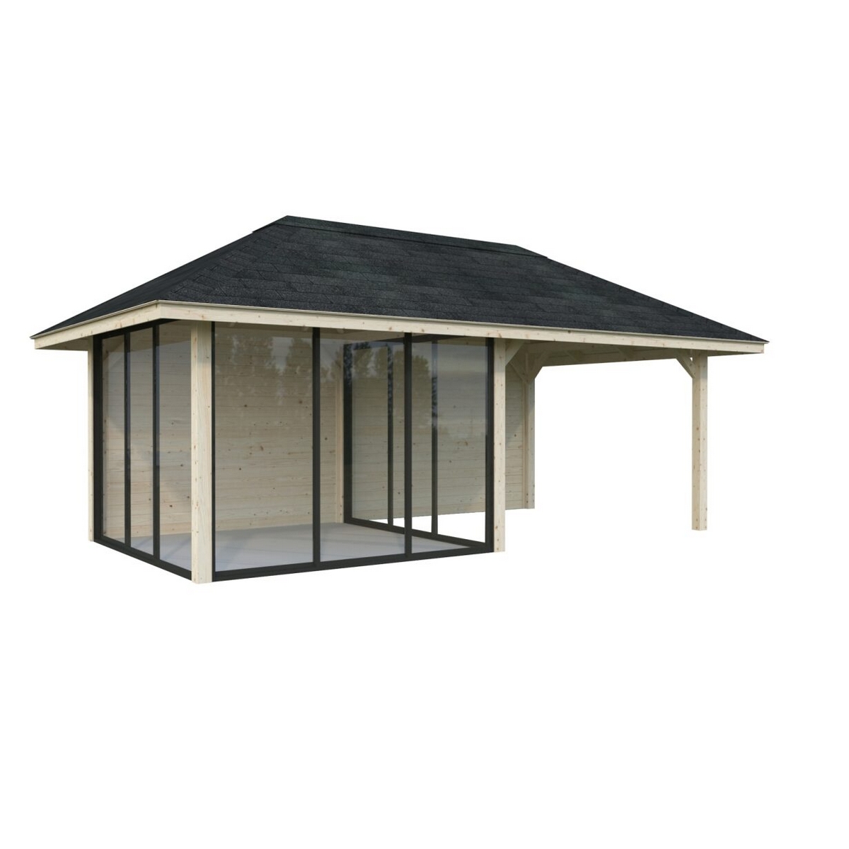 Hagestue Palmako Bianca 16,6 m2 Sett 206 Slide