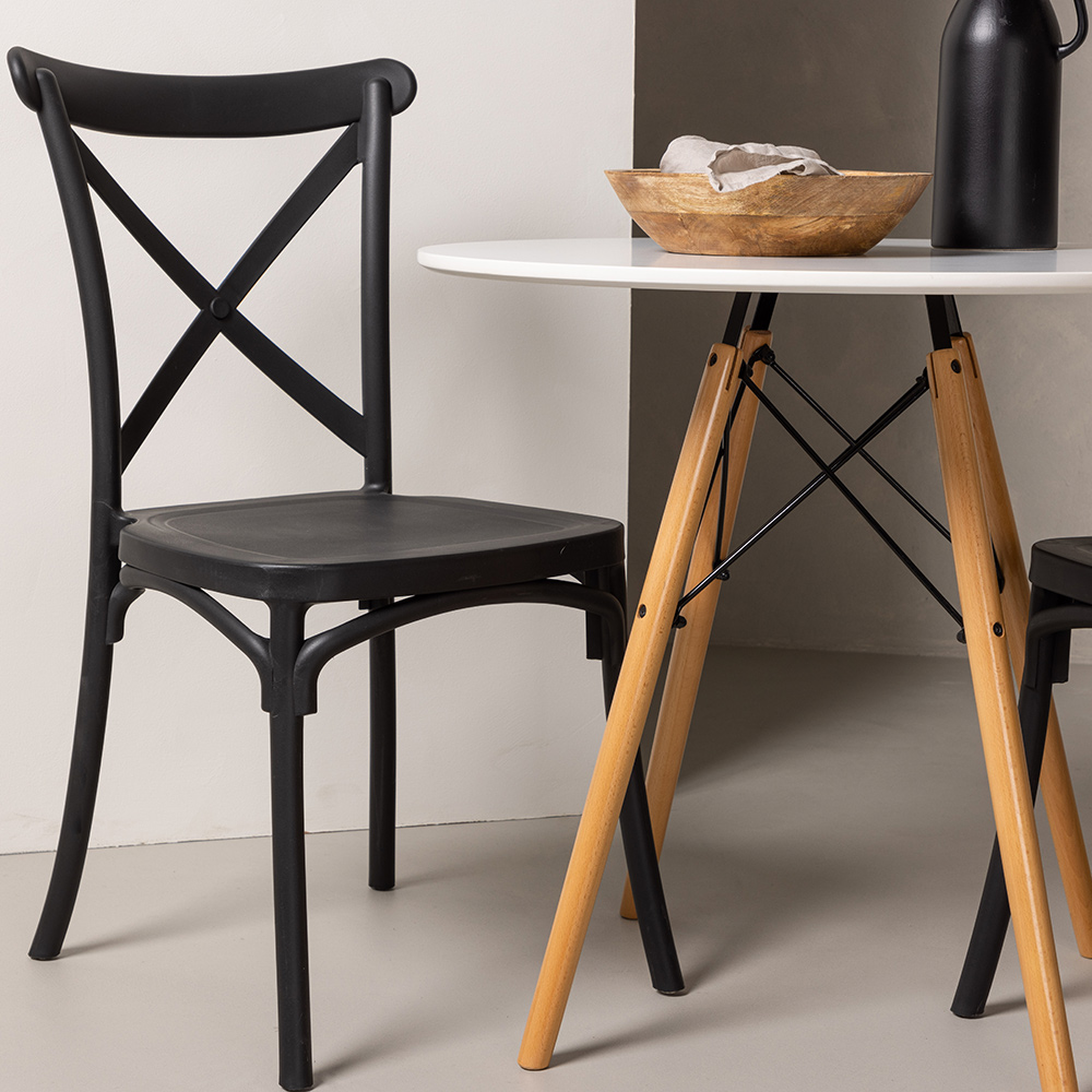 Spisegruppe Venture Home Danburi Ø 60 cm med 2 Crosett Stoler