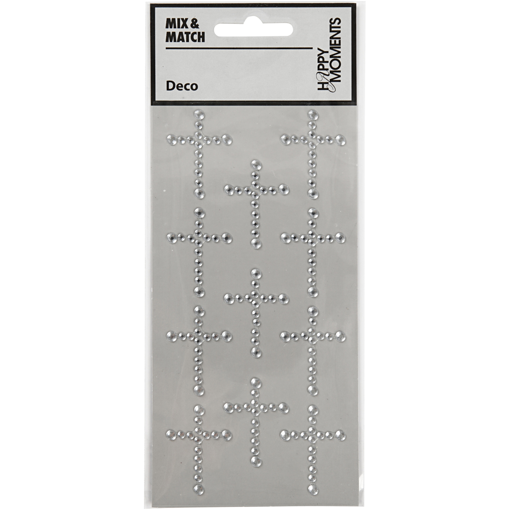 Rhinstenkors Creativ Company Strass Str 35x25 mm Sølv 11 Stk/1 Pk