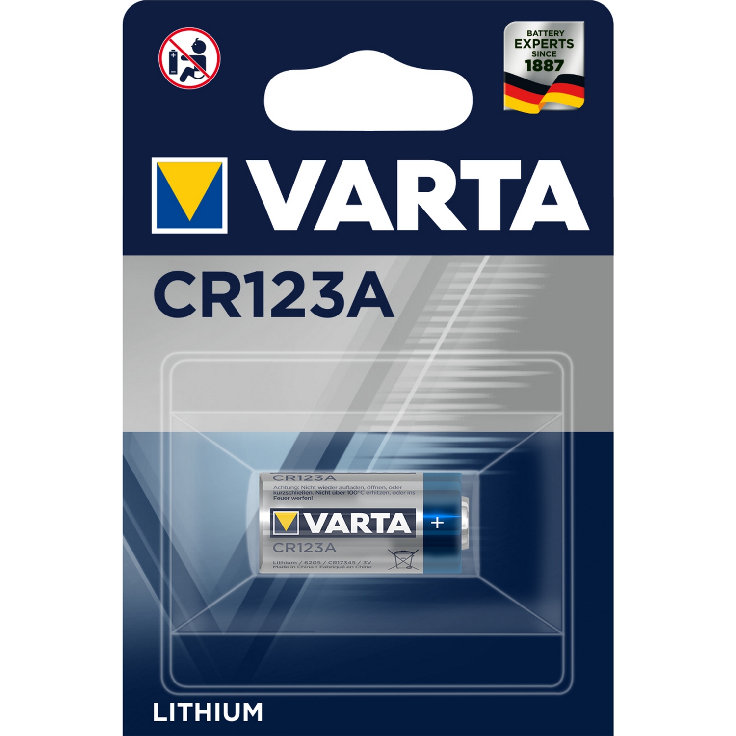 Batteri Varta Proff Foto CR123A 1-pk