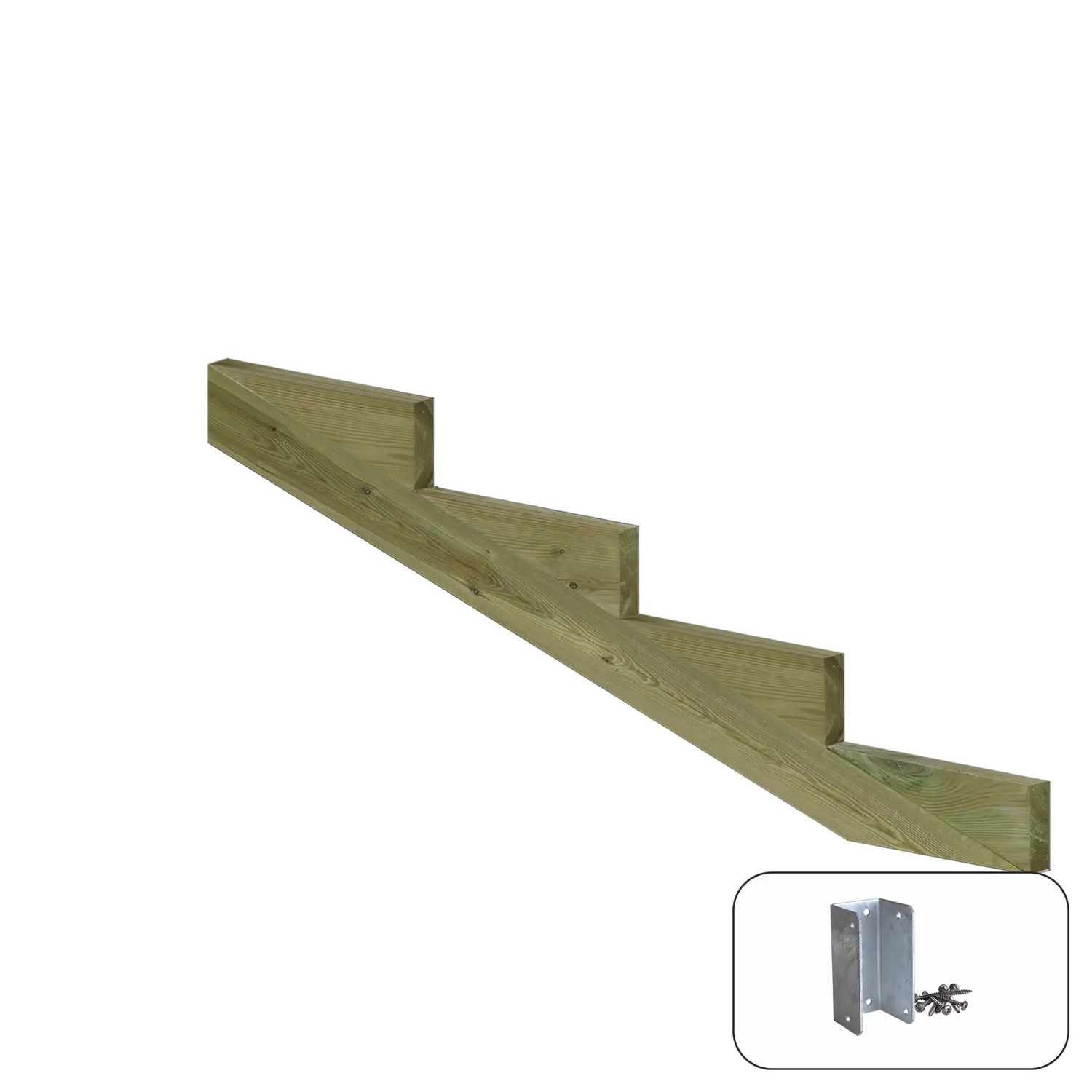 Trappevange PLUS Trinndybde 39 cm med Beslag